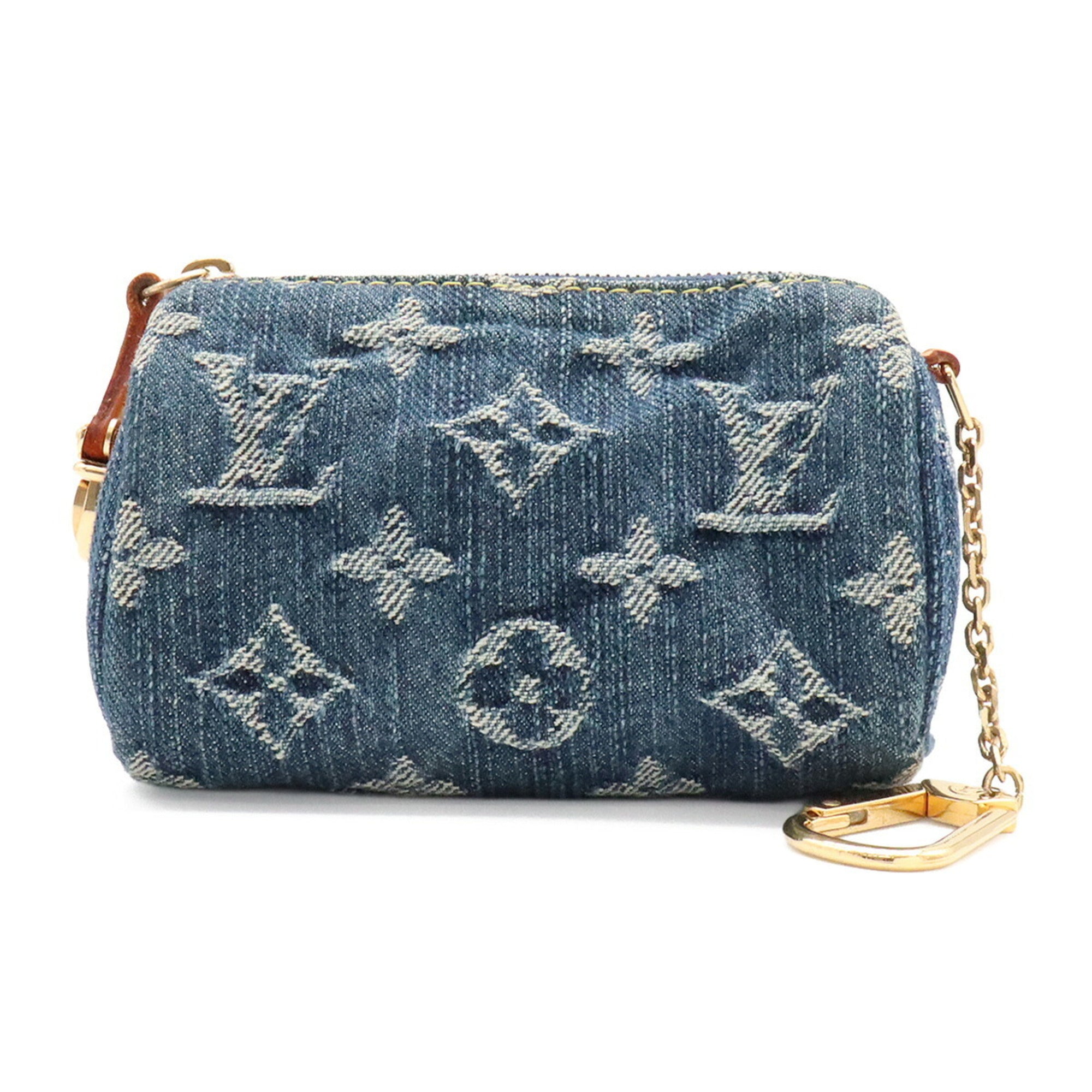 Louis Vuitton Monogram Denim Blue Monogram Denim Handbag (Pre-Owned)
