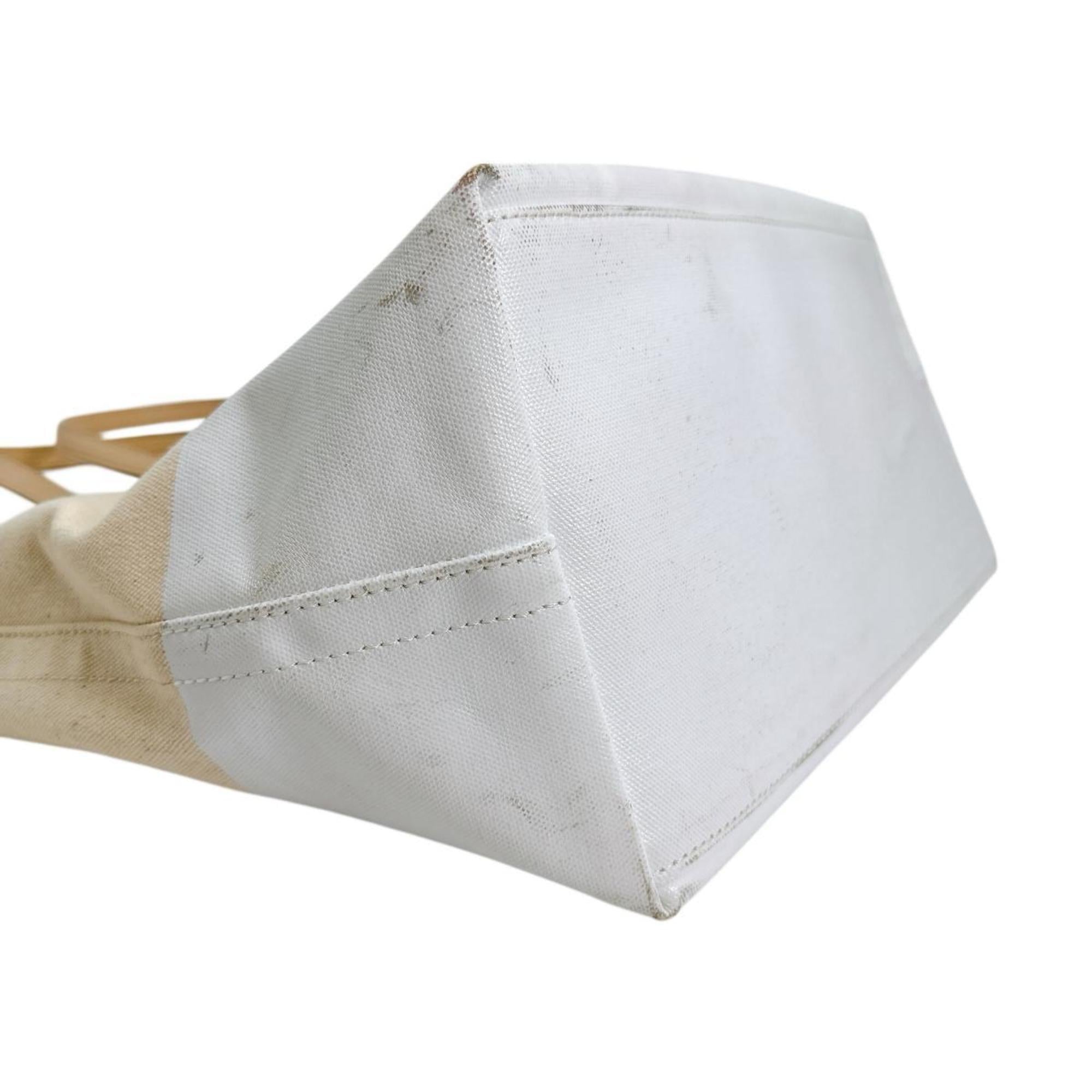 Kate Spade Beige Canvas Handbag Tote Bag (Pre-Owned)