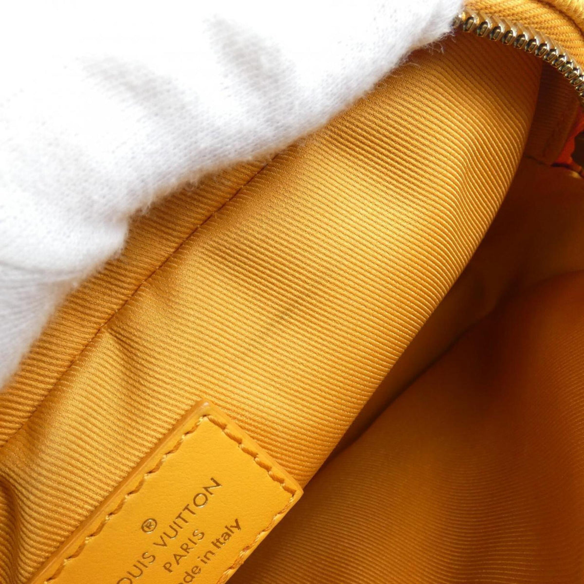 Louis Vuitton Orange Denim Canvas Shoulder Bag (Pre-Owned)