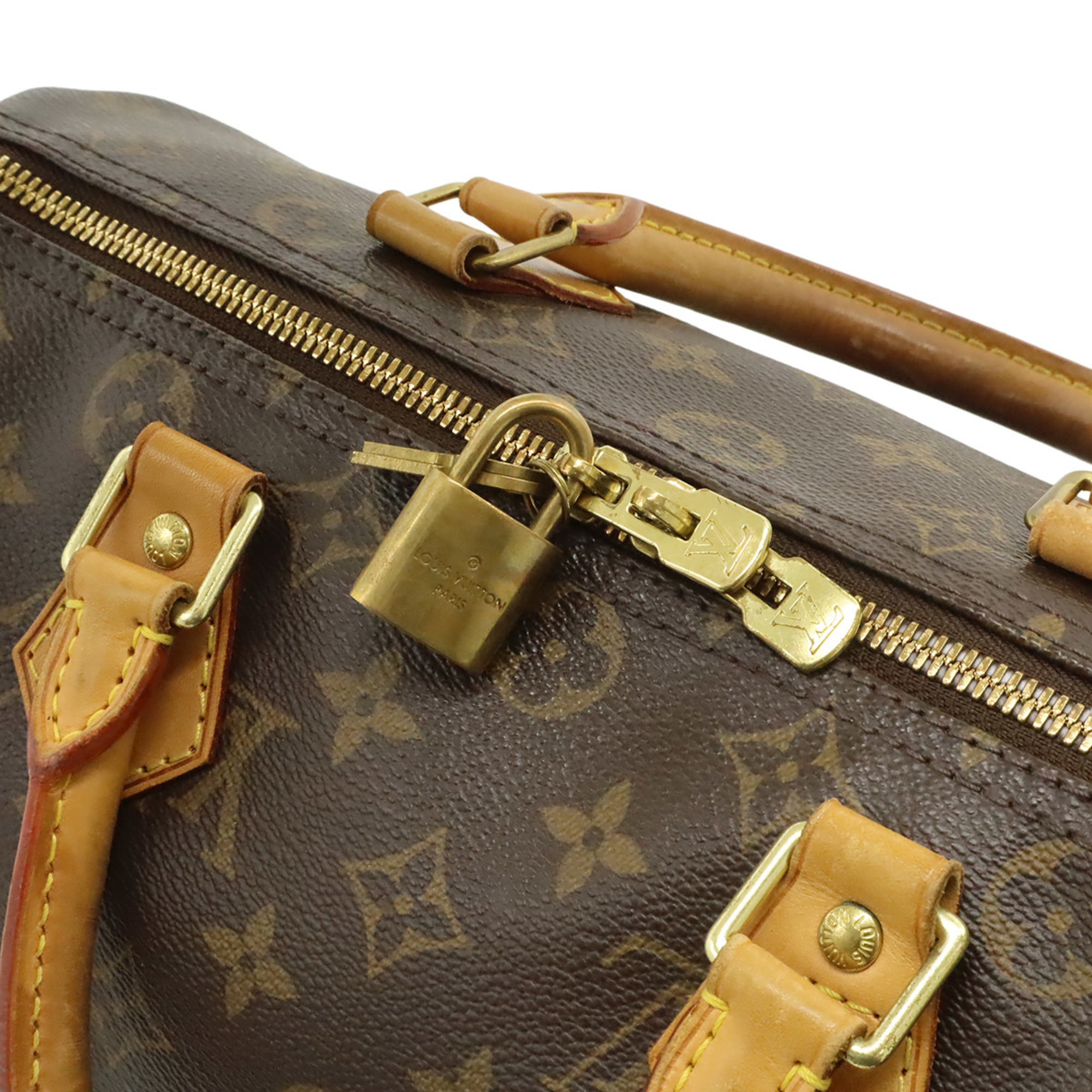 Louis Vuitton Brown Monogram Canvas Pvc Coated Canvas Boston Bag Handbag Shoulder Bag (Pre-Owned)