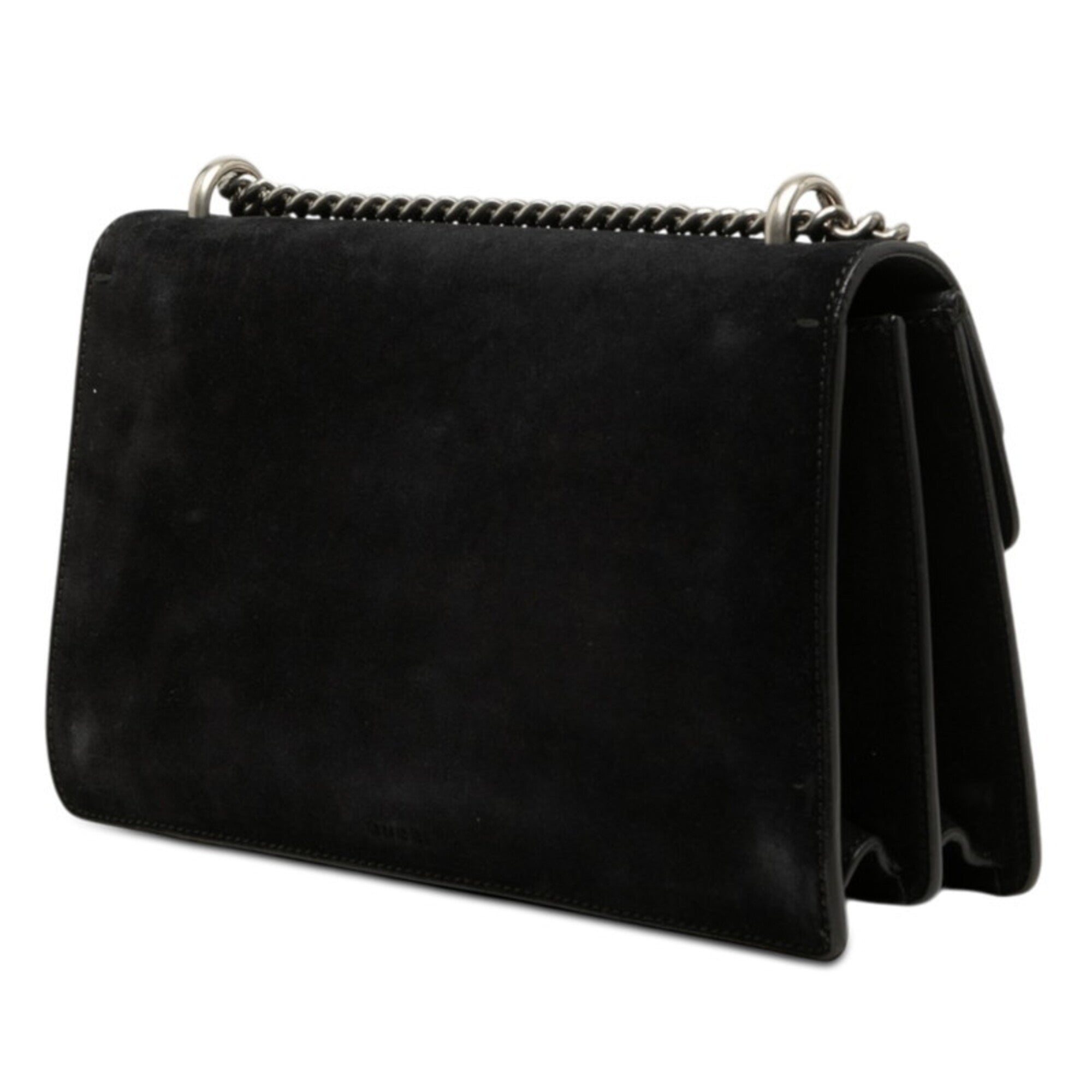 Gucci Black Suede Leather Shoulder Bag (Pre-Owned)
