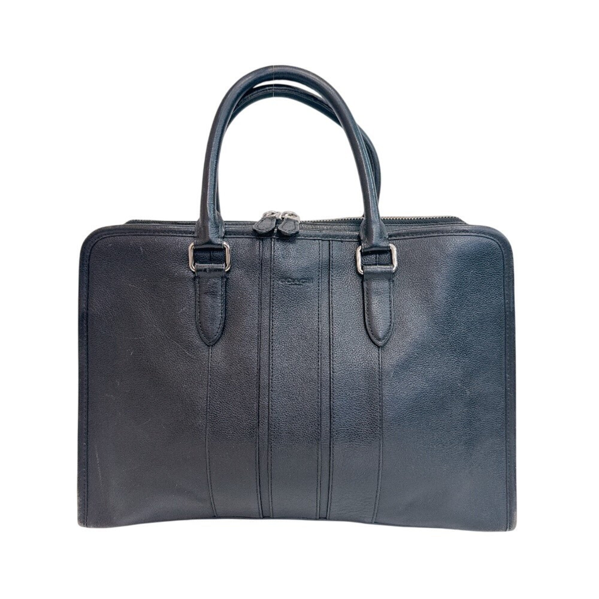 Coach Black Leather Briefcase (Pre-Owned)