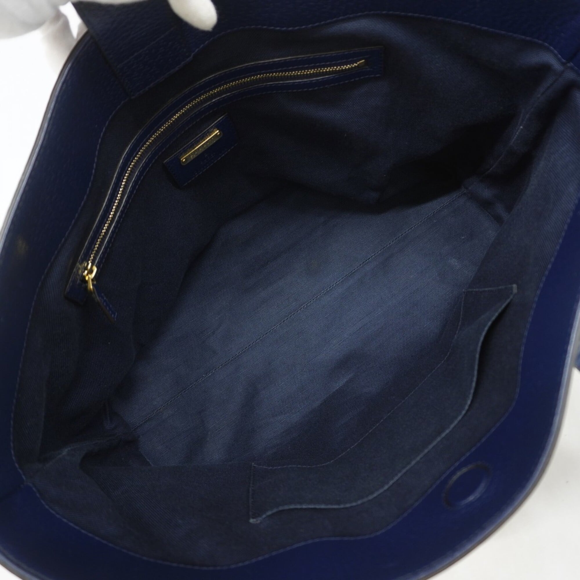 Gucci Navy Yellow Pvc Tote Bag (Pre-Owned)