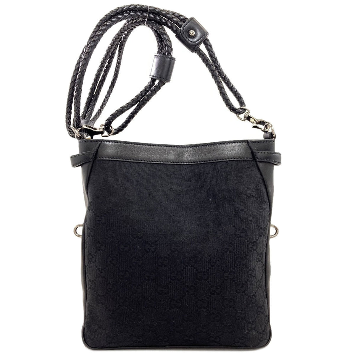 Gucci Black Canvas Shoulder Bag (Pre-Owned)