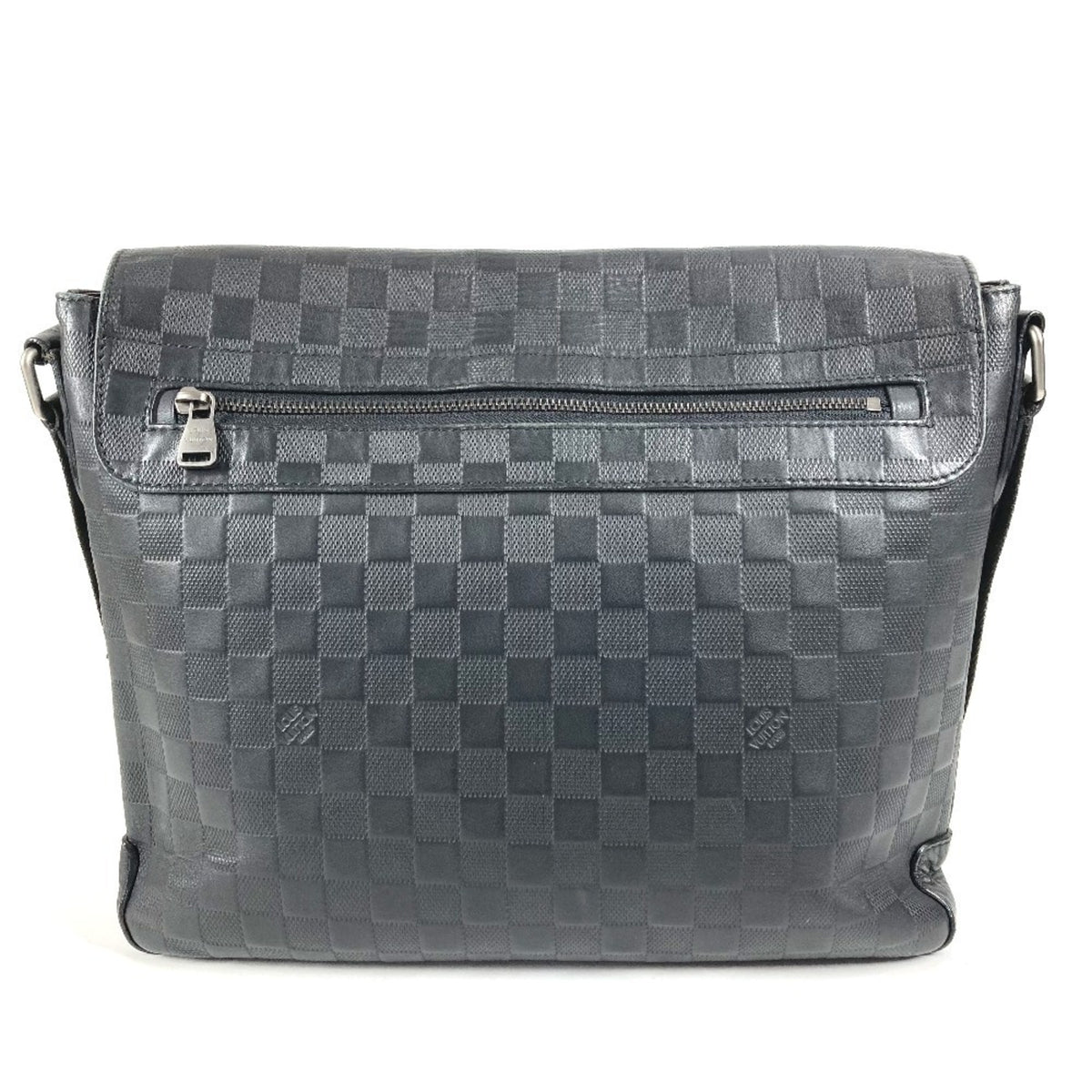 Louis Vuitton Black Onyx Damier Infini Messenger Bag Shoulder Bag (Pre-Owned)