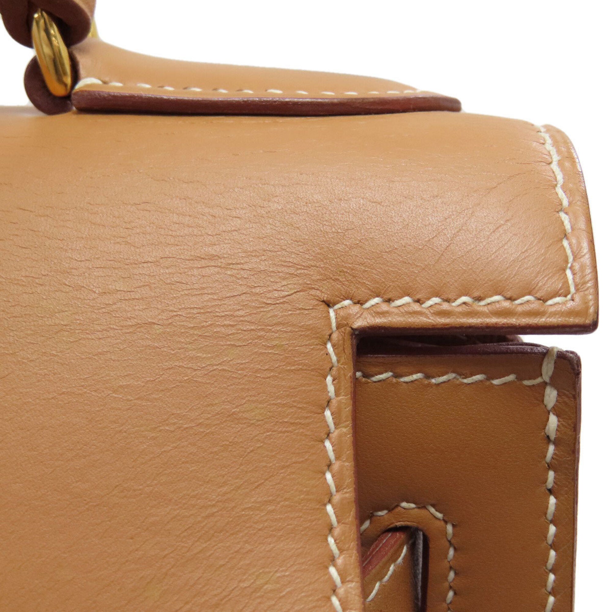 Hermes Natural Chamonix Leather Handbag (Pre-Owned)
