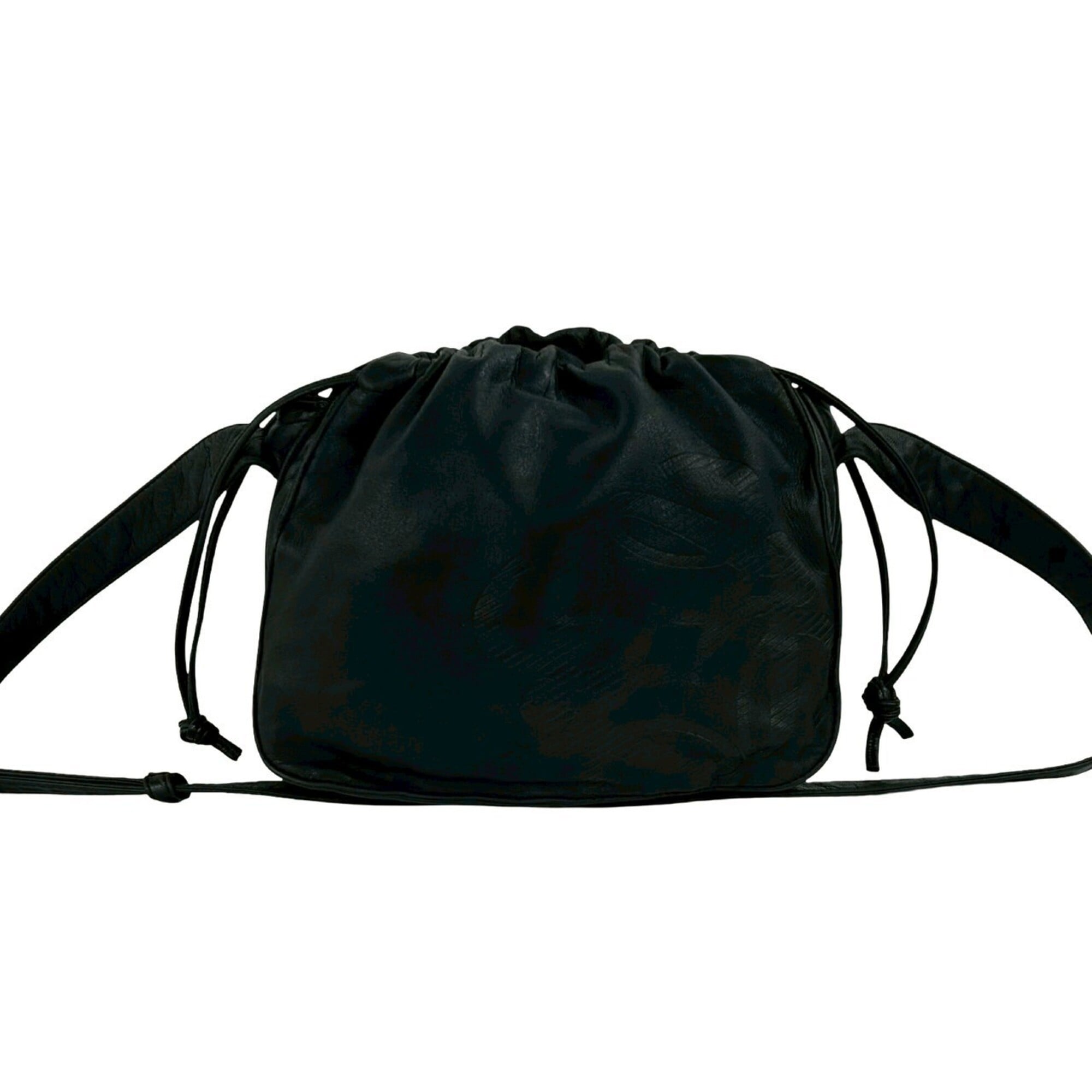 Loewe Black Leather Pochette Shoulder Bag (Pre-Owned)