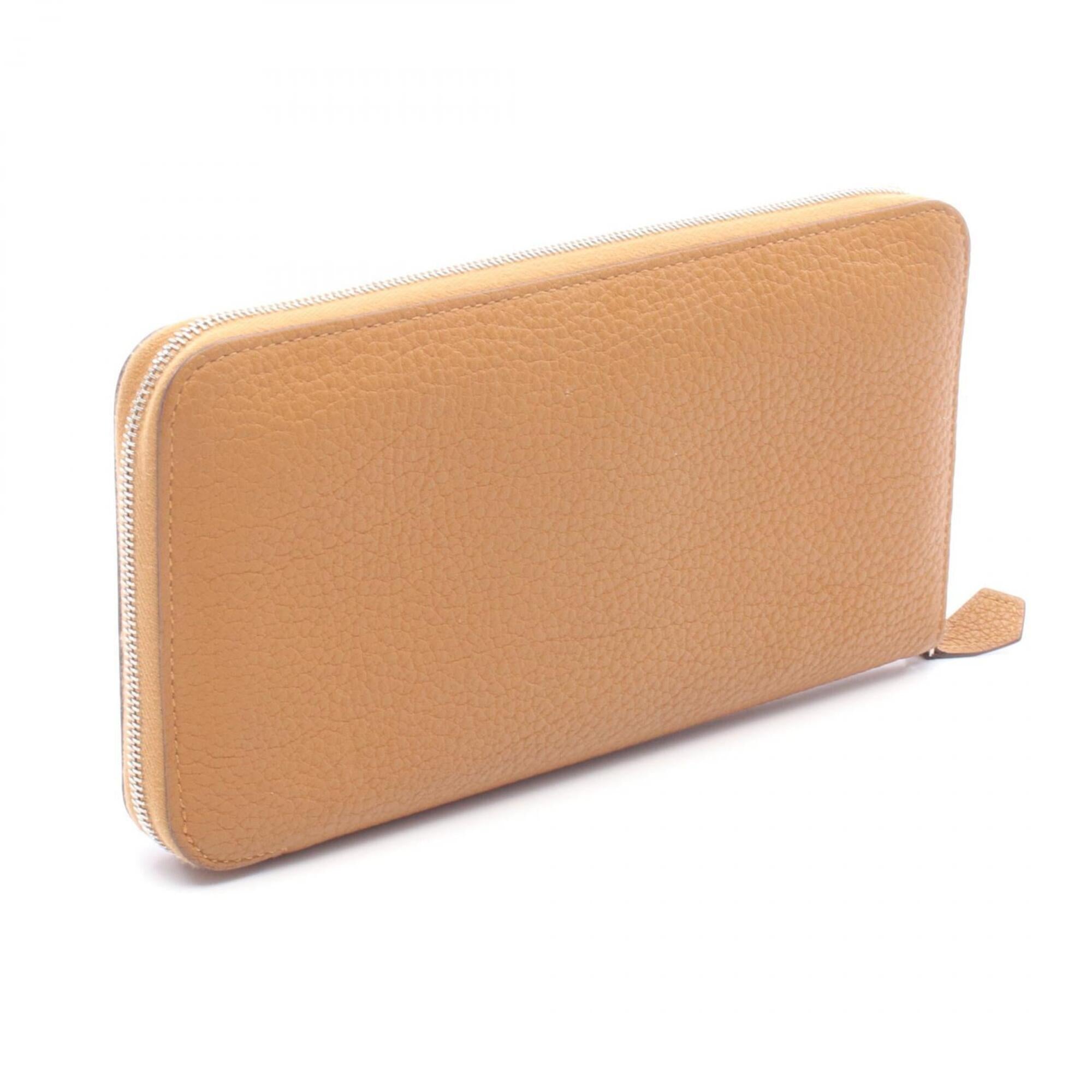 Hermes Brown Caramel Togo Leather Long Wallet (Bi-Fold) (Pre-Owned)