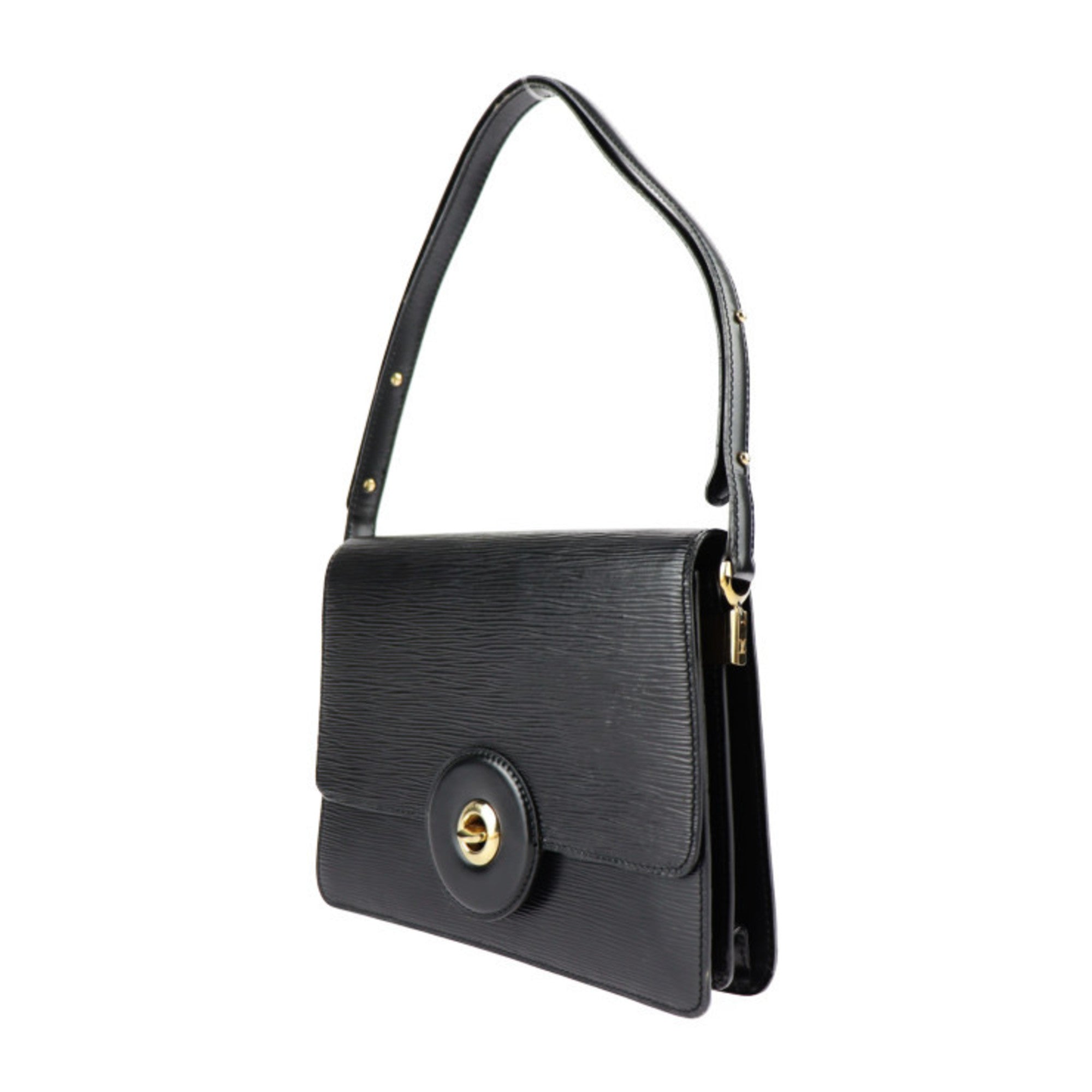 Louis Vuitton Black Epi Leather Handbag Shoulder Bag Tote Bag (Pre-Owned)