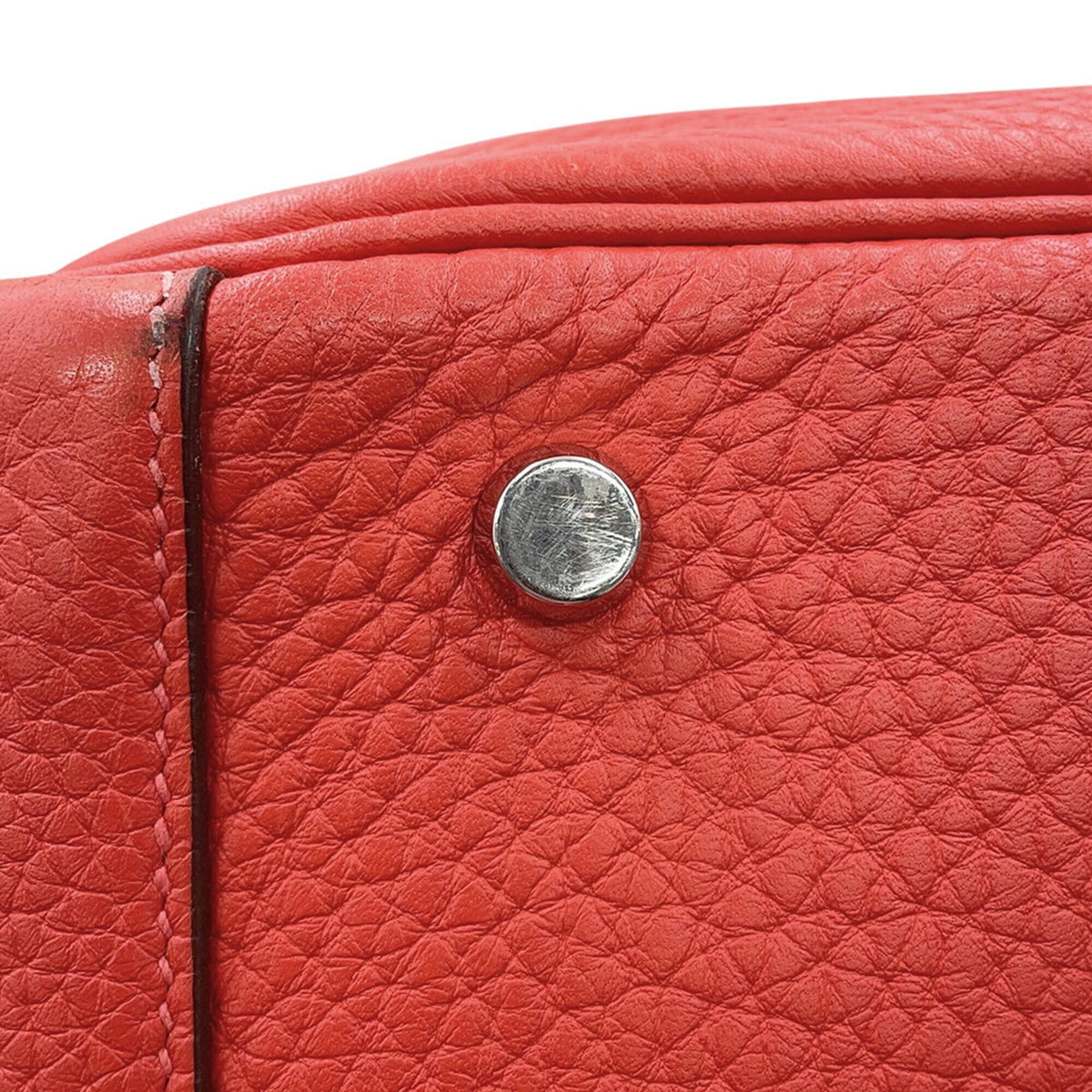 Hermes Rose Jaipur Taurillon Clemence Leather Handbag (Pre-Owned)