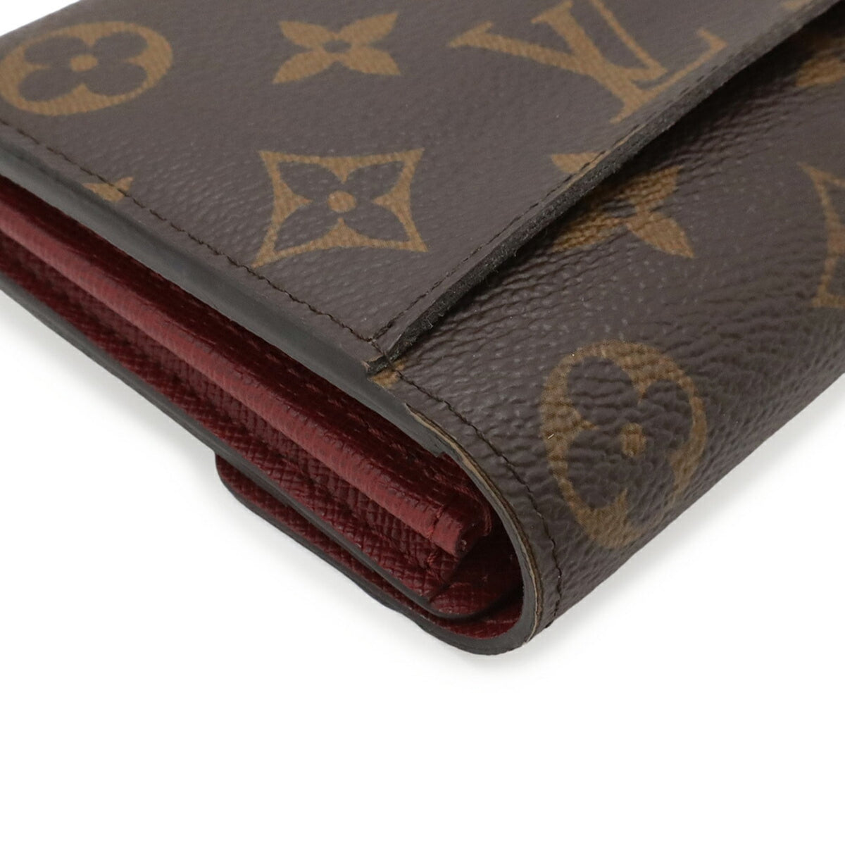 Louis Vuitton Monogram Fuchsia Monogram Long Wallet (Bi-Fold) (Pre-Owned)