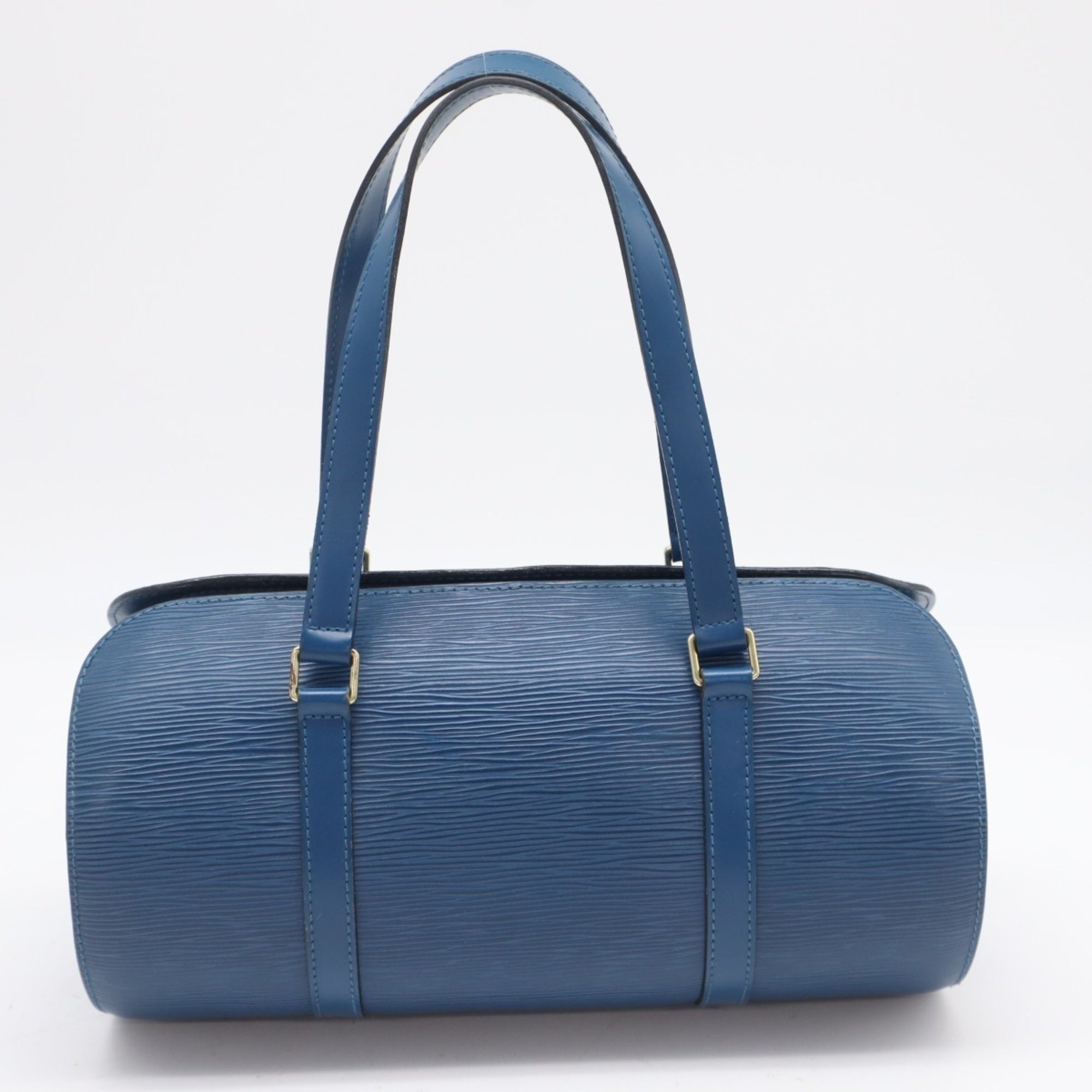 Louis Vuitton Toledo Blue Leather Handbag (Pre-Owned)
