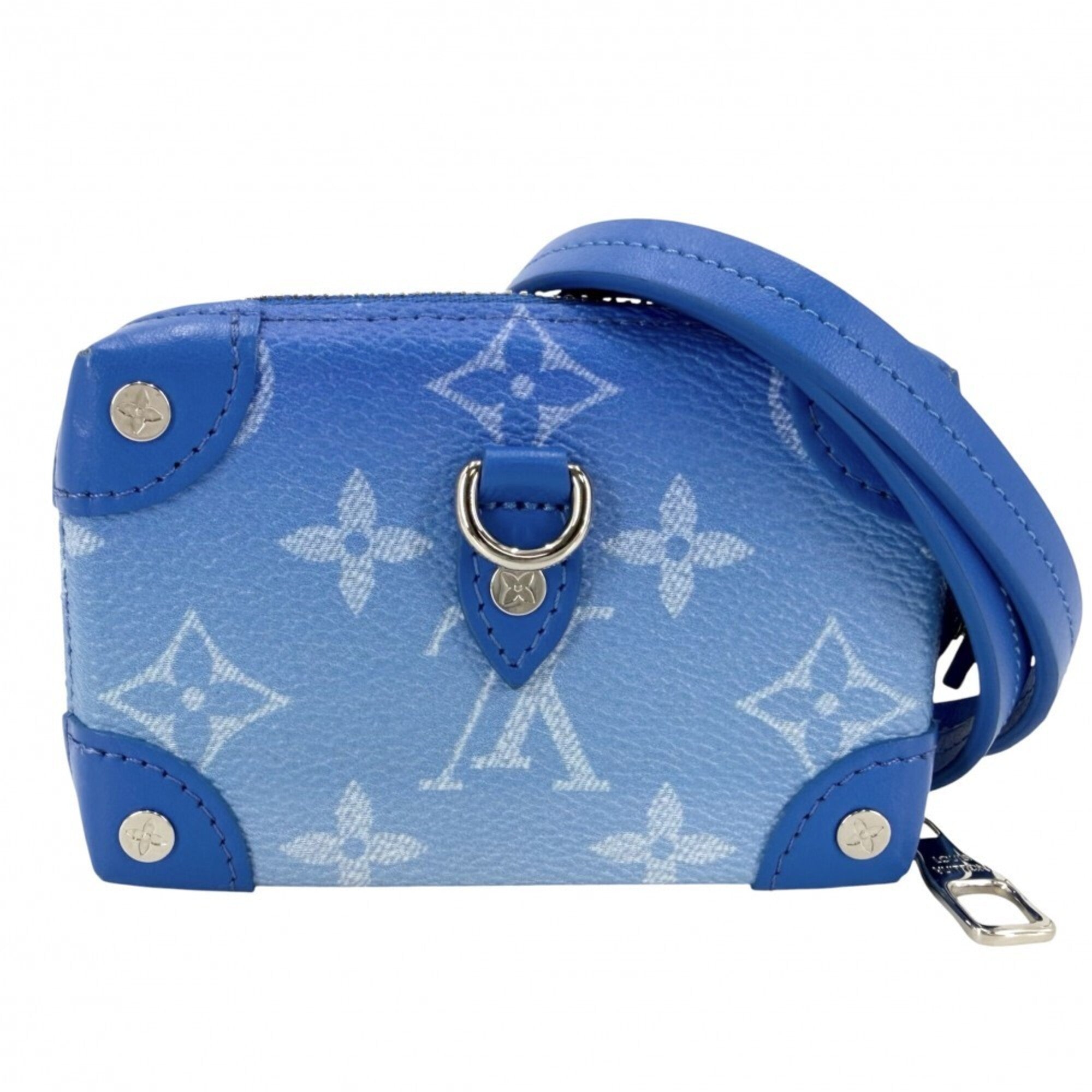 Louis Vuitton Blue Monogram Coin Purse/Coin Case (Pre-Owned)