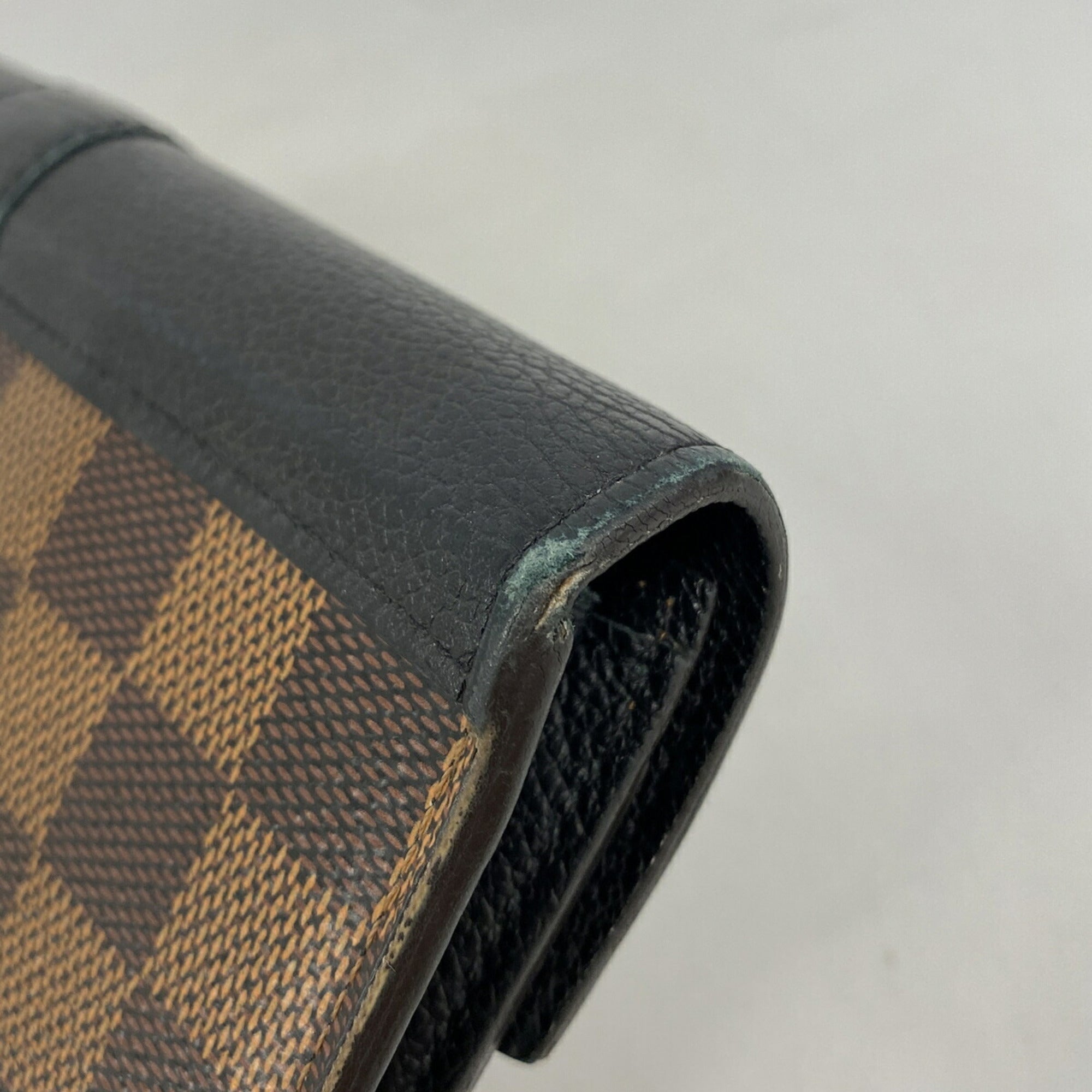 Louis Vuitton Ebene Noir Long Wallet (Bi-Fold) (Pre-Owned)