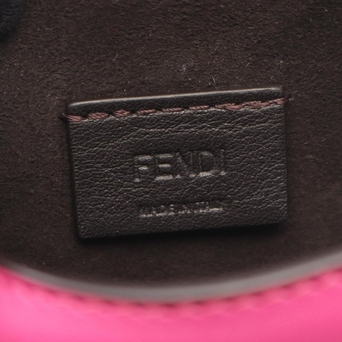 Fendi Pink Leather Handbag Shoulder Bag (Pre-Owned)