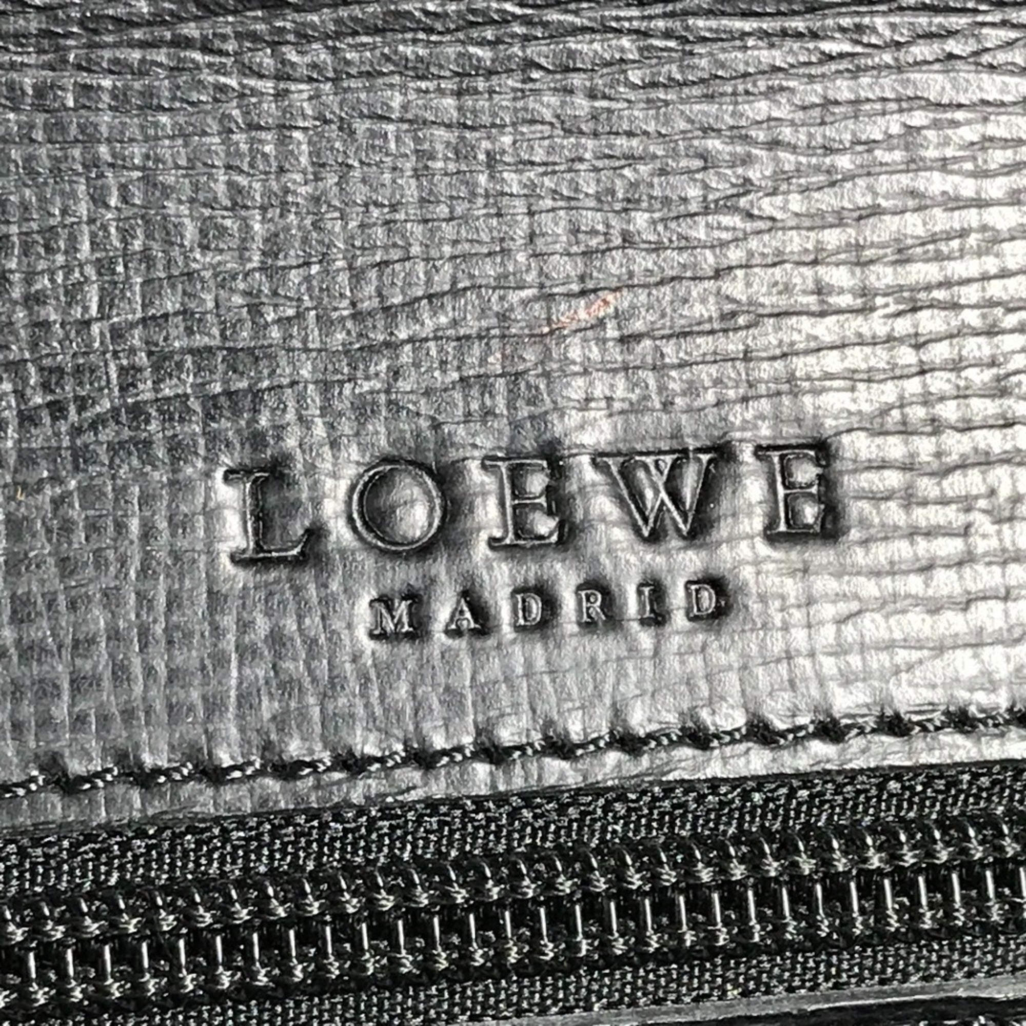 Loewe Black Leather Briefcase Handbag (Pre-Owned)