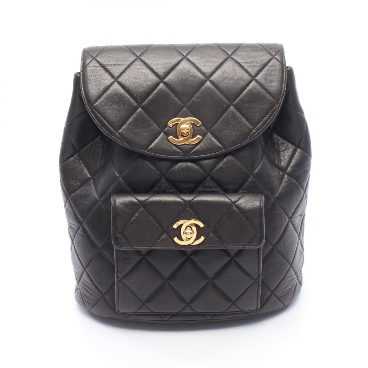 Chanel Black Leather Backpack (Pre-Owned)