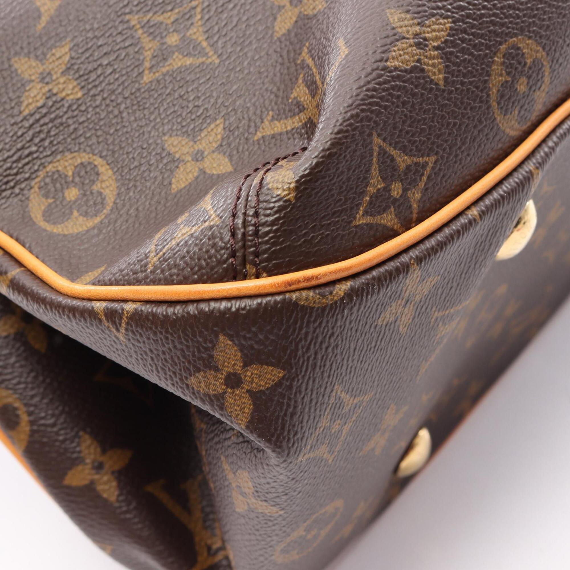 Louis Vuitton Brown Monogram Coated Canvas Leather Handbag (Pre-Owned)