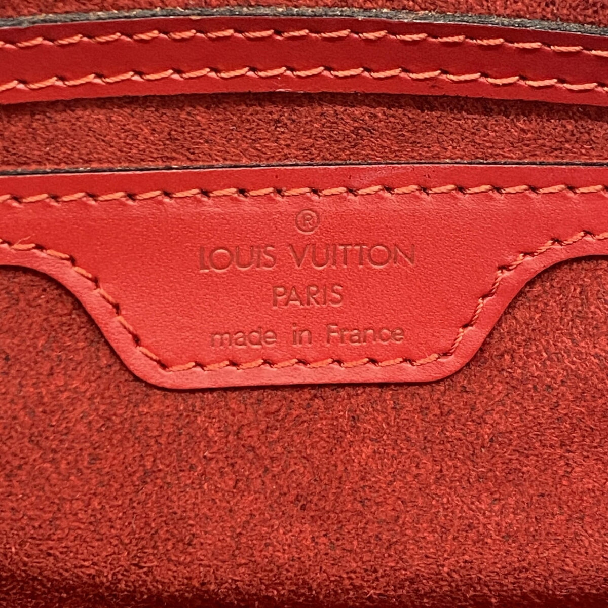 Louis Vuitton Castilian Red Handbag (Pre-Owned)