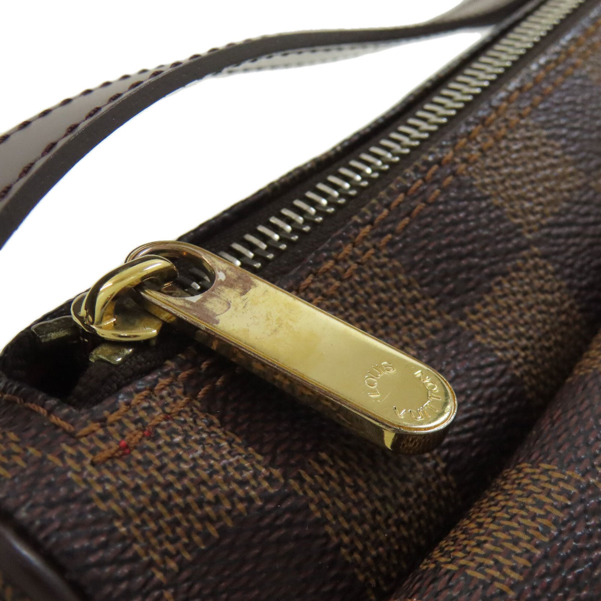 Louis Vuitton Damier Damier Canvas Ebene Damier Canvas Shoulder Bag (Pre-Owned)