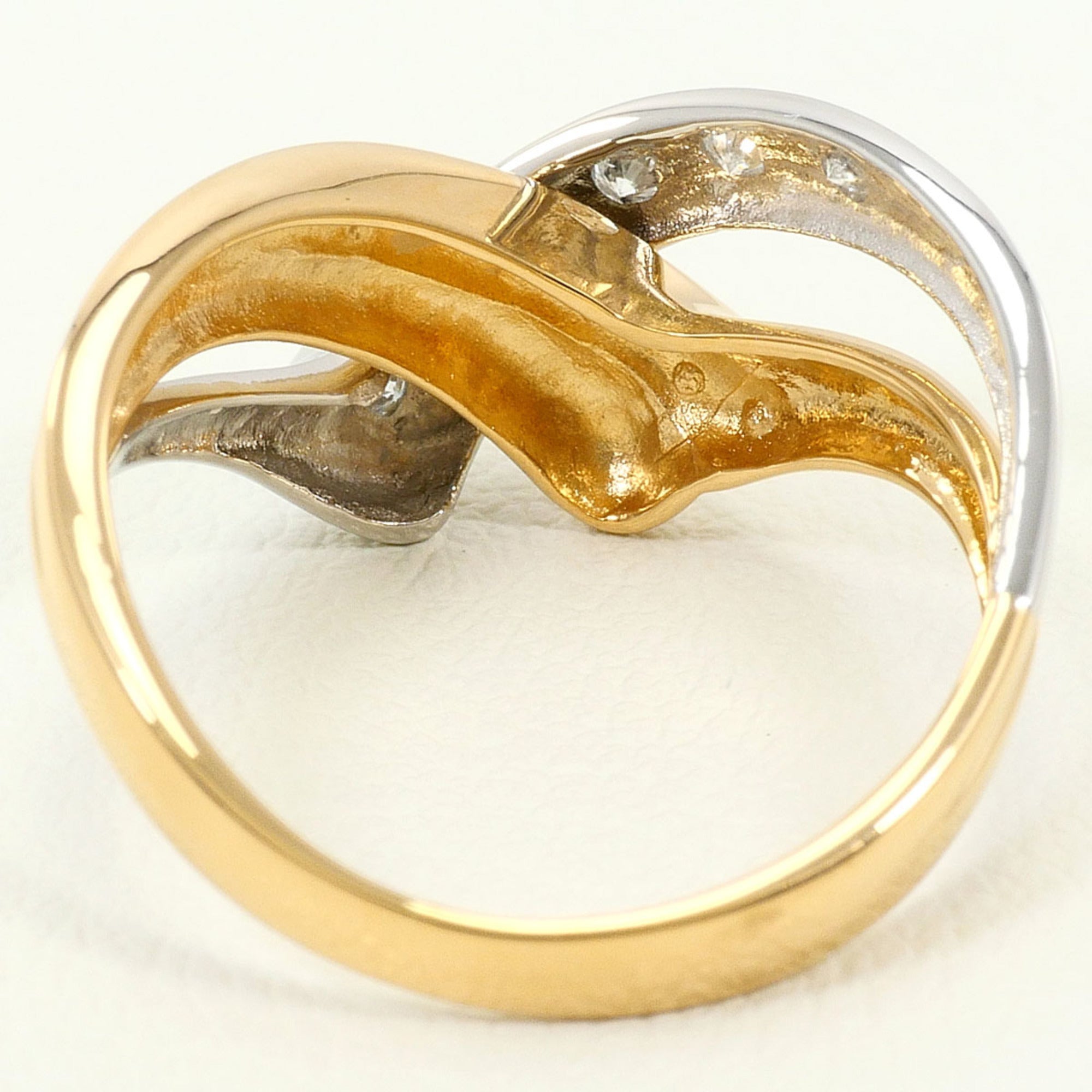 Unbranded Platinum Yellow Gold Yellow Gold (18K) Platinum Band Ring (Pre-Owned)