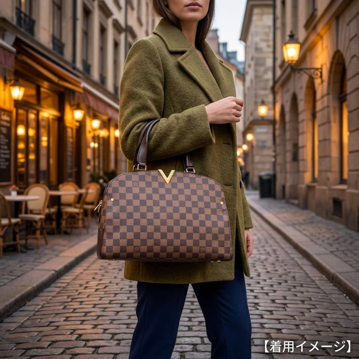Louis Vuitton Damier Brown Damier Canvas Shoulder Bag (Pre-Owned)