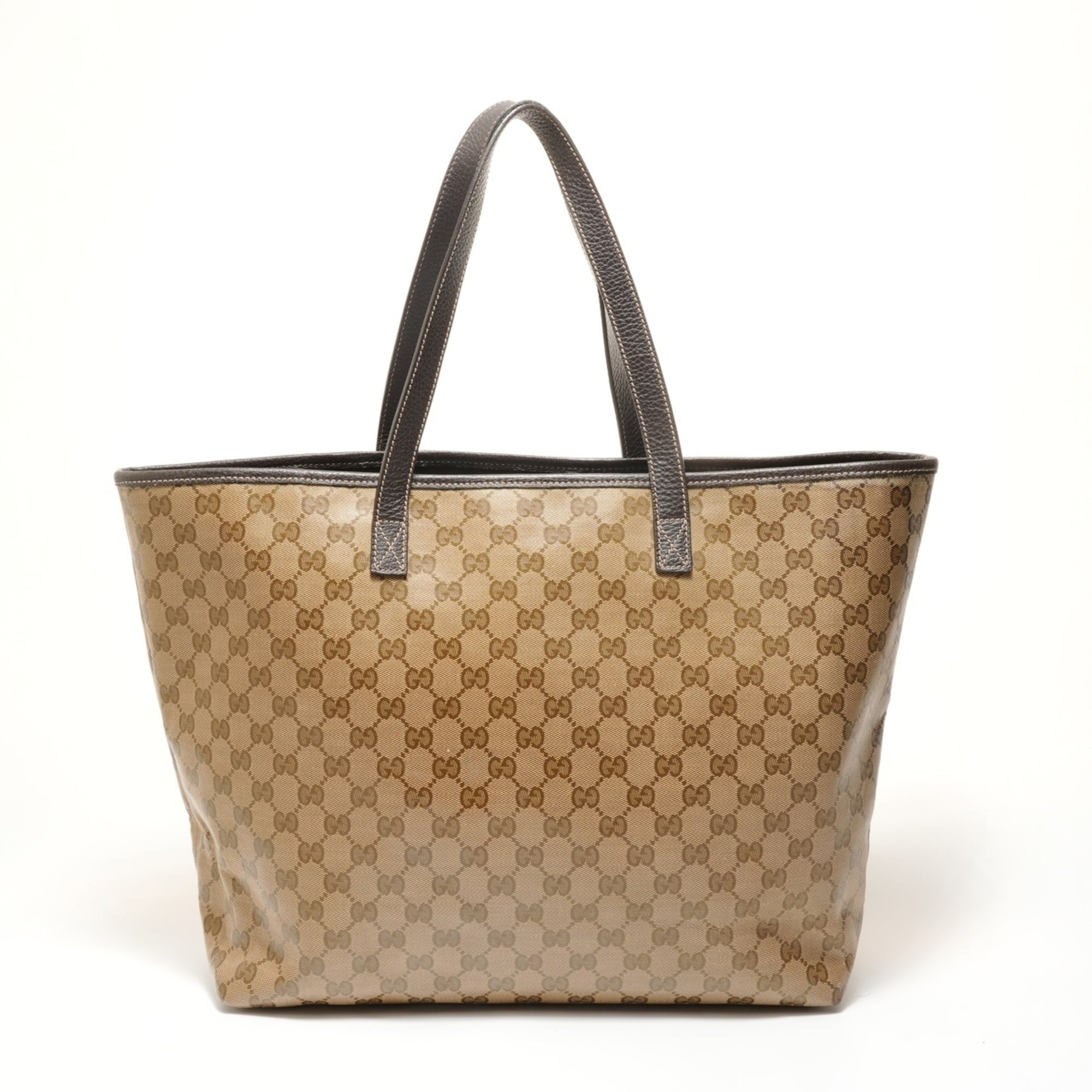 Gucci Gg Crystal Beige Gg Crystal Tote Bag (Pre-Owned)