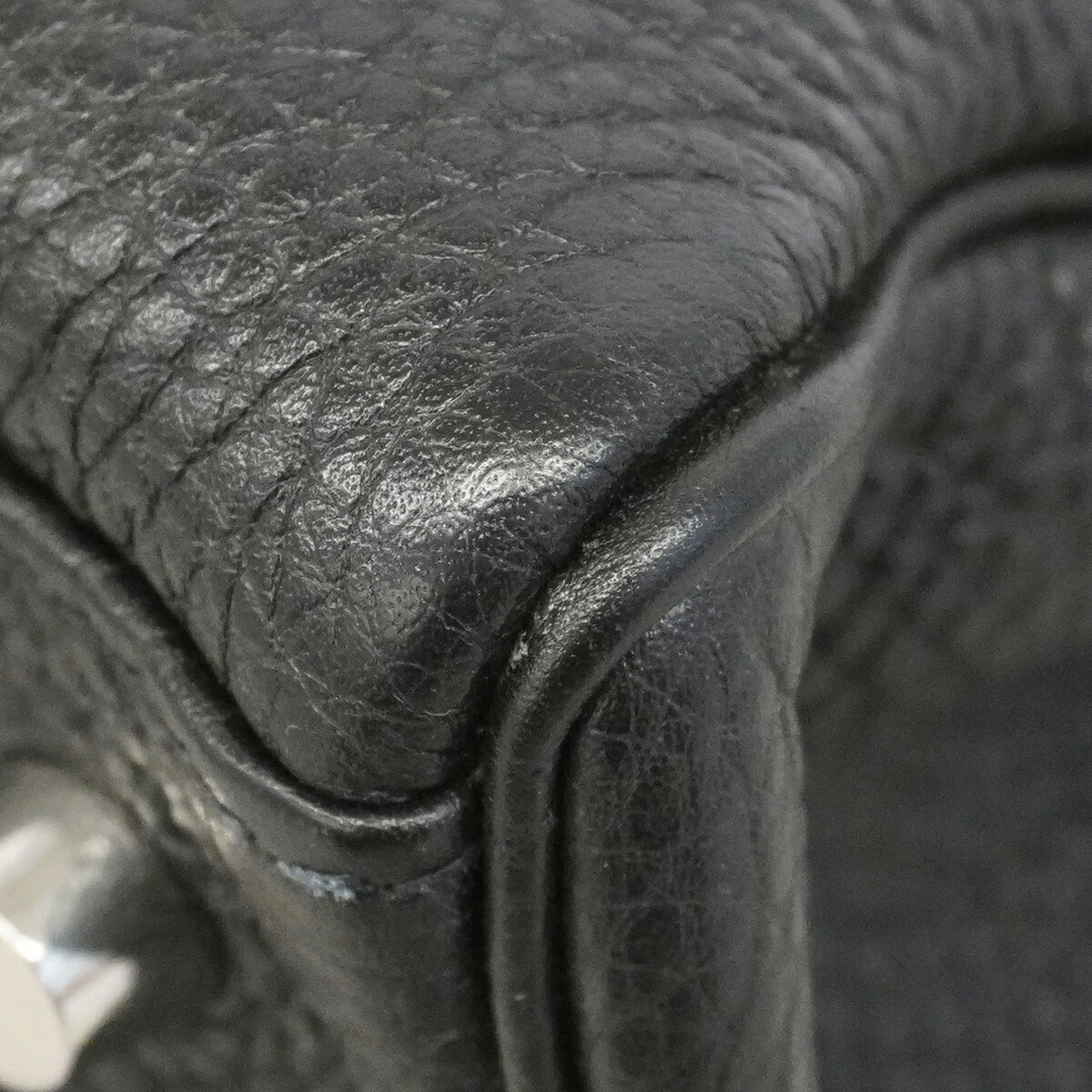 Hermes Black Togo Leather Handbag (Pre-Owned)