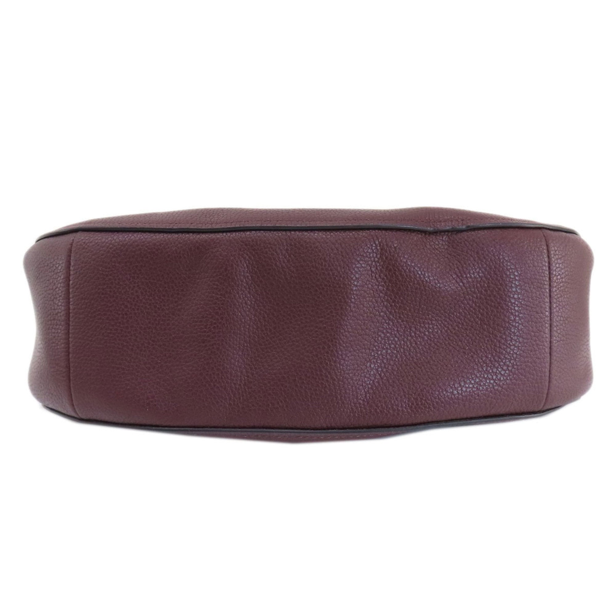 Coach Purple Leather Shoulder Bag (Pre-Owned)