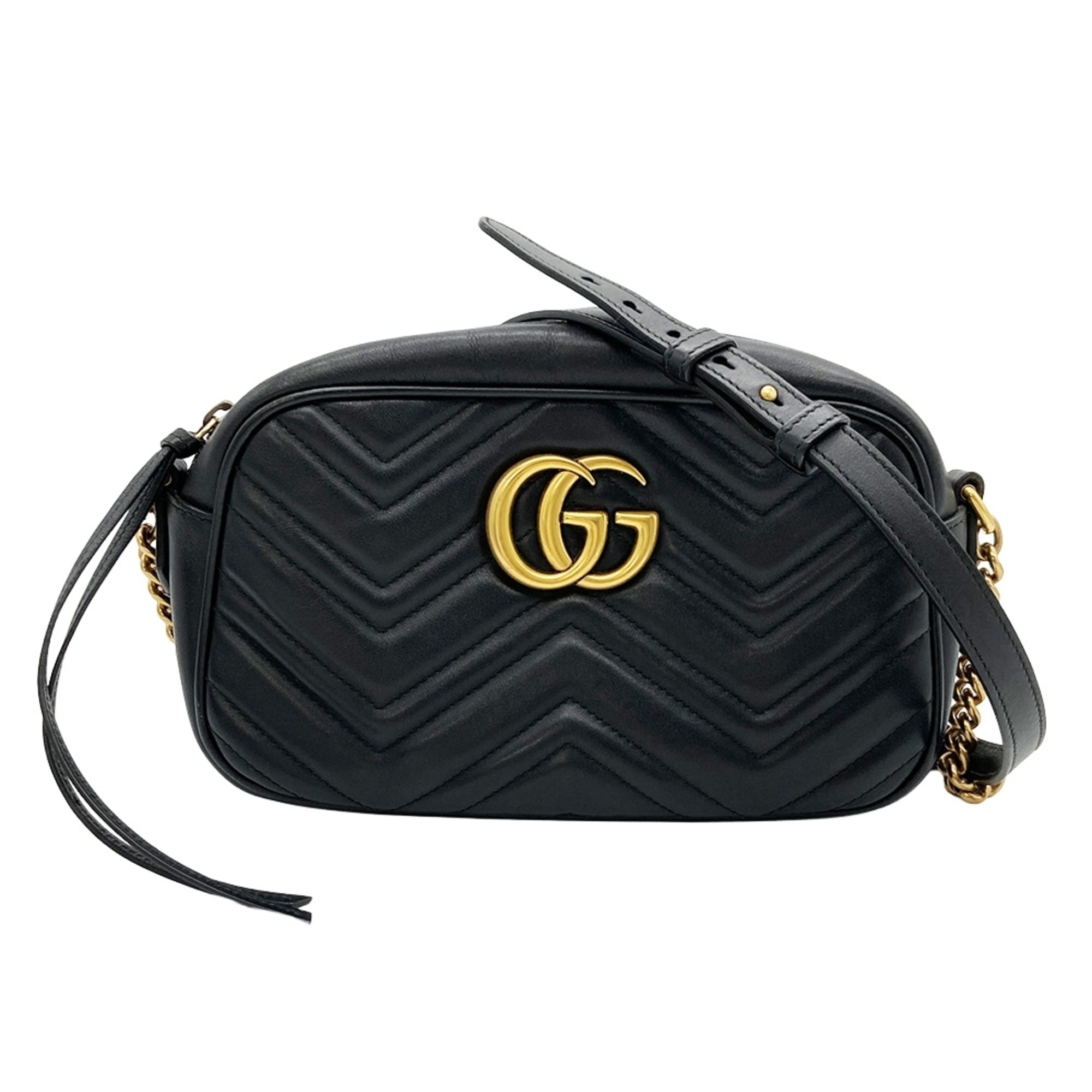 Gucci Black Leather Shoulder Bag (Pre-Owned)