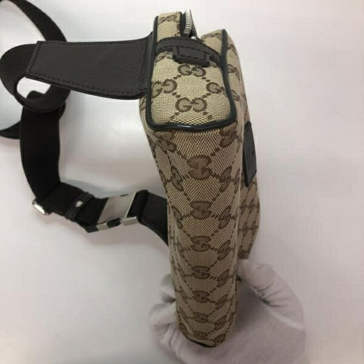 Gucci Beige Brown Gg Canvas Fanny Pack (Pre-Owned)