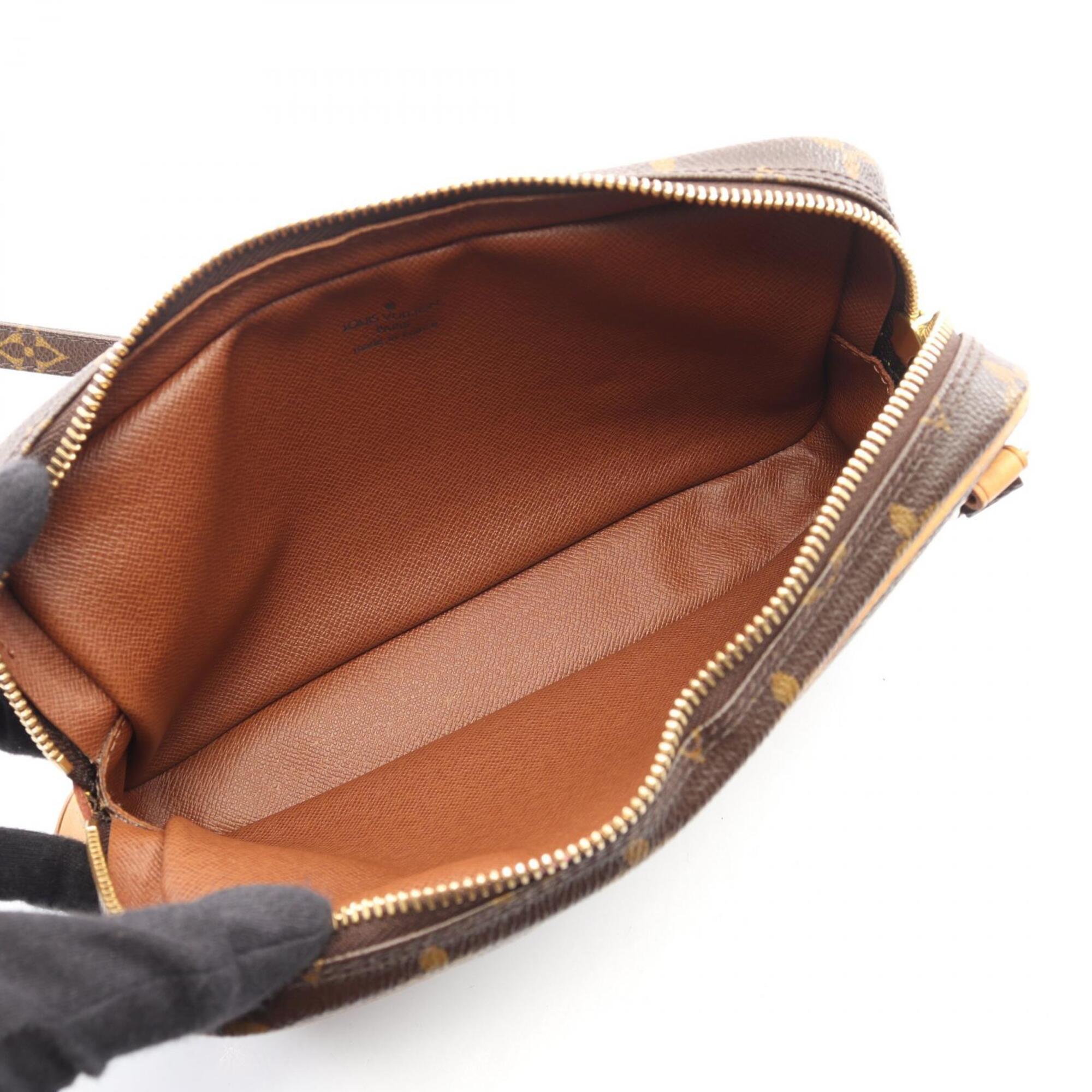 Louis Vuitton Brown Monogram Coated Canvas Leather Shoulder Bag (Pre-Owned)