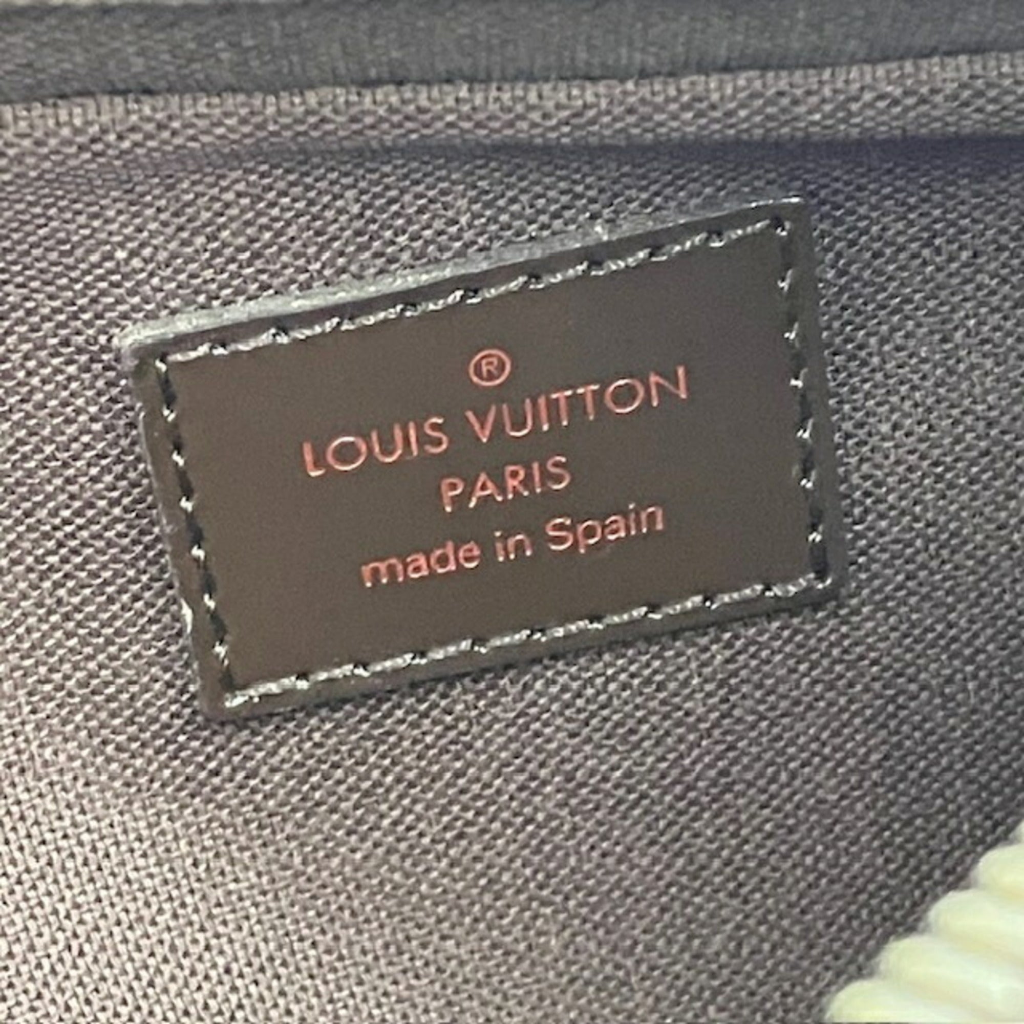 Louis Vuitton Ebene Damier Canvas Shoulder Bag Sling Bag (Pre-Owned)