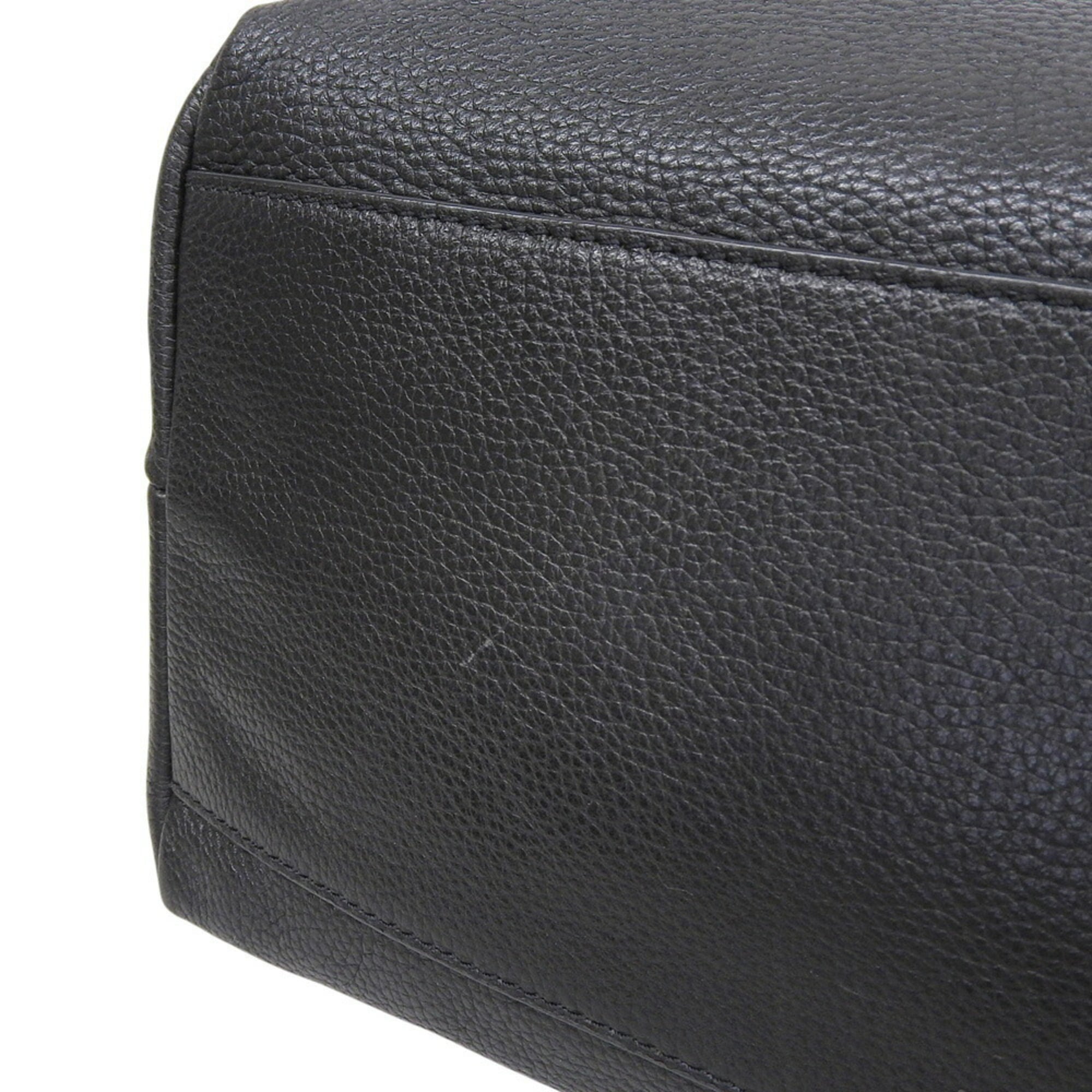 Tory Burch Black Leather Shoulder Bag Tote Bag (Pre-Owned)