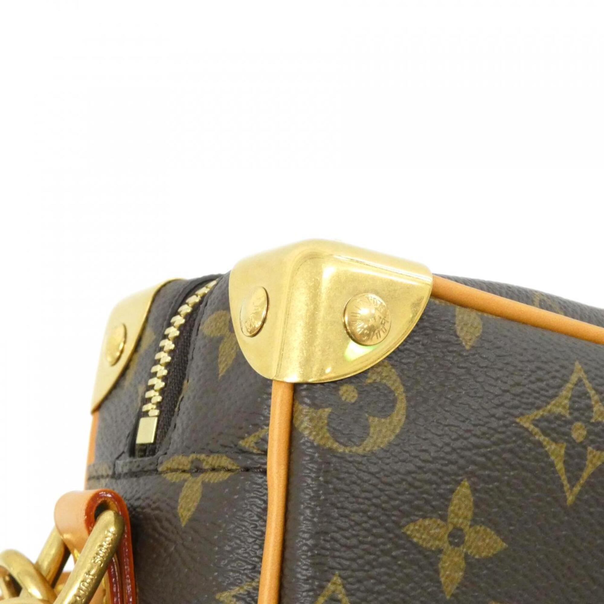 Louis Vuitton Brown Coated Canvas Shoulder Bag (Pre-Owned)
