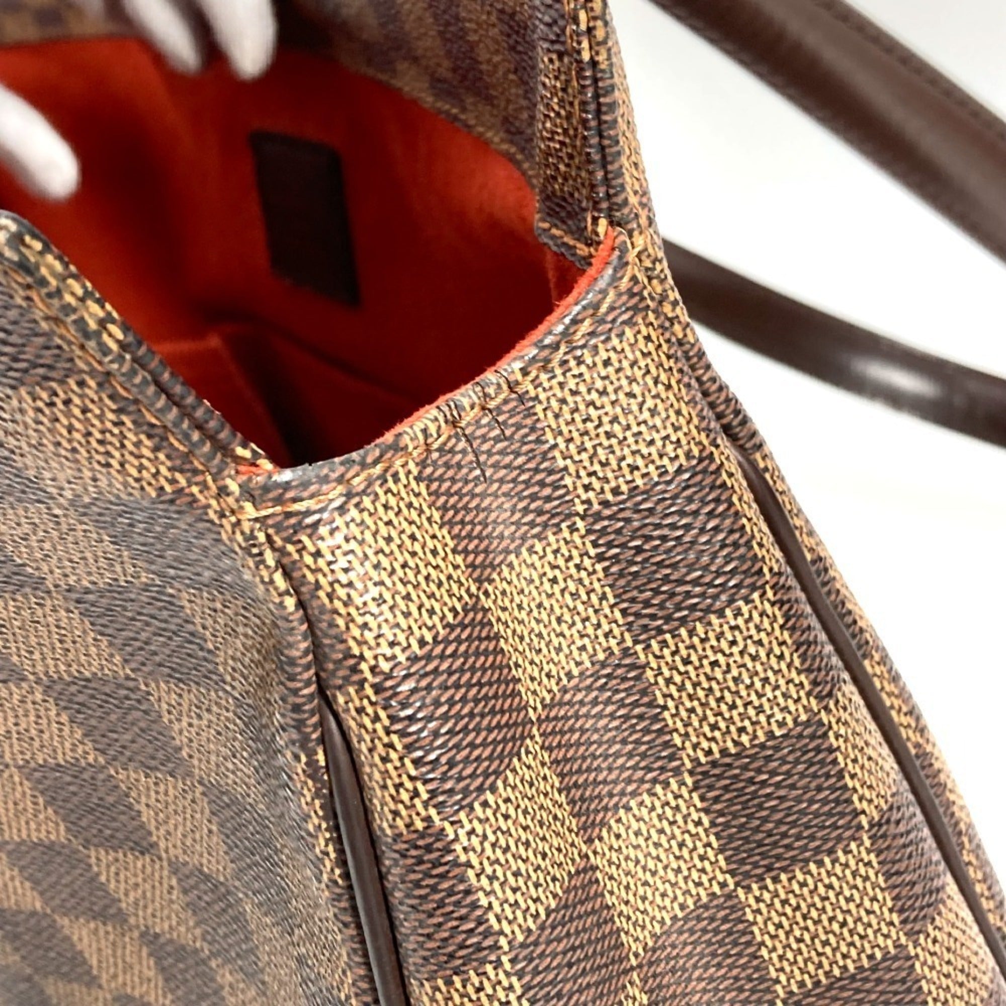 Louis Vuitton Brown Damier Canvas Damier Canvas Shoulder Bag Tote Bag (Pre-Owned)