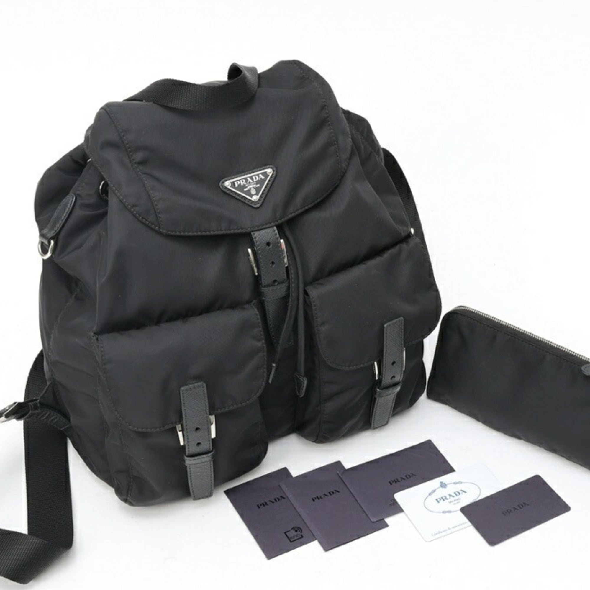 Prada Black Fabric Backpack (Pre-Owned)