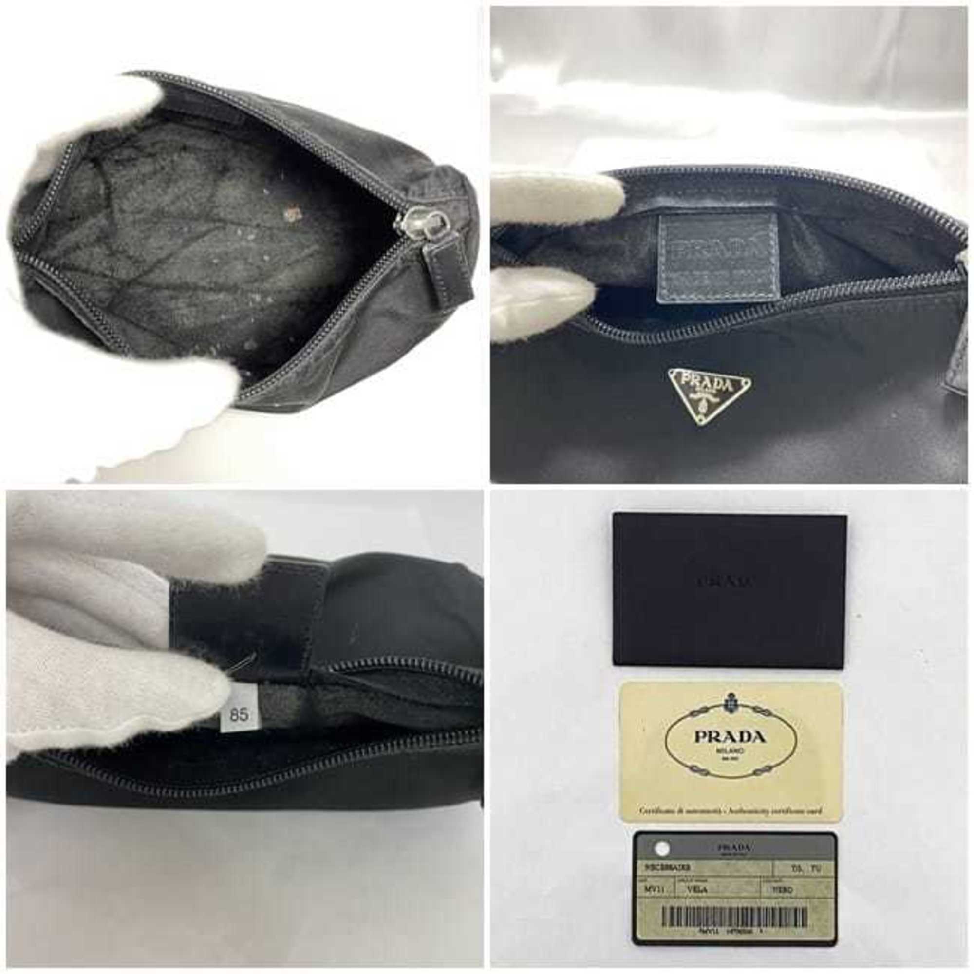 Prada Black Nero Nylon Pouch (Pre-Owned)