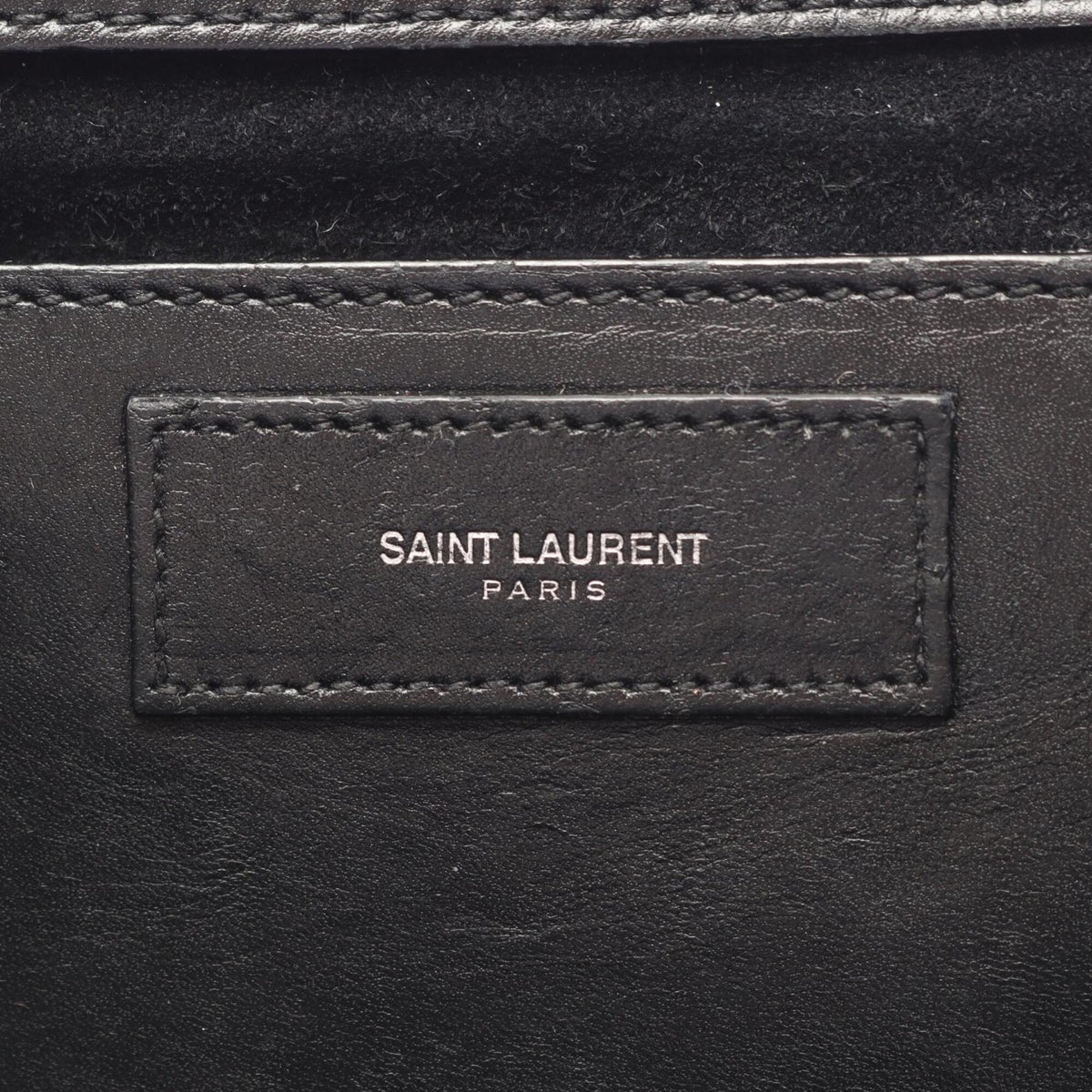 Yves Saint Laurent Black Leather Handbag Shoulder Bag (Pre-Owned)