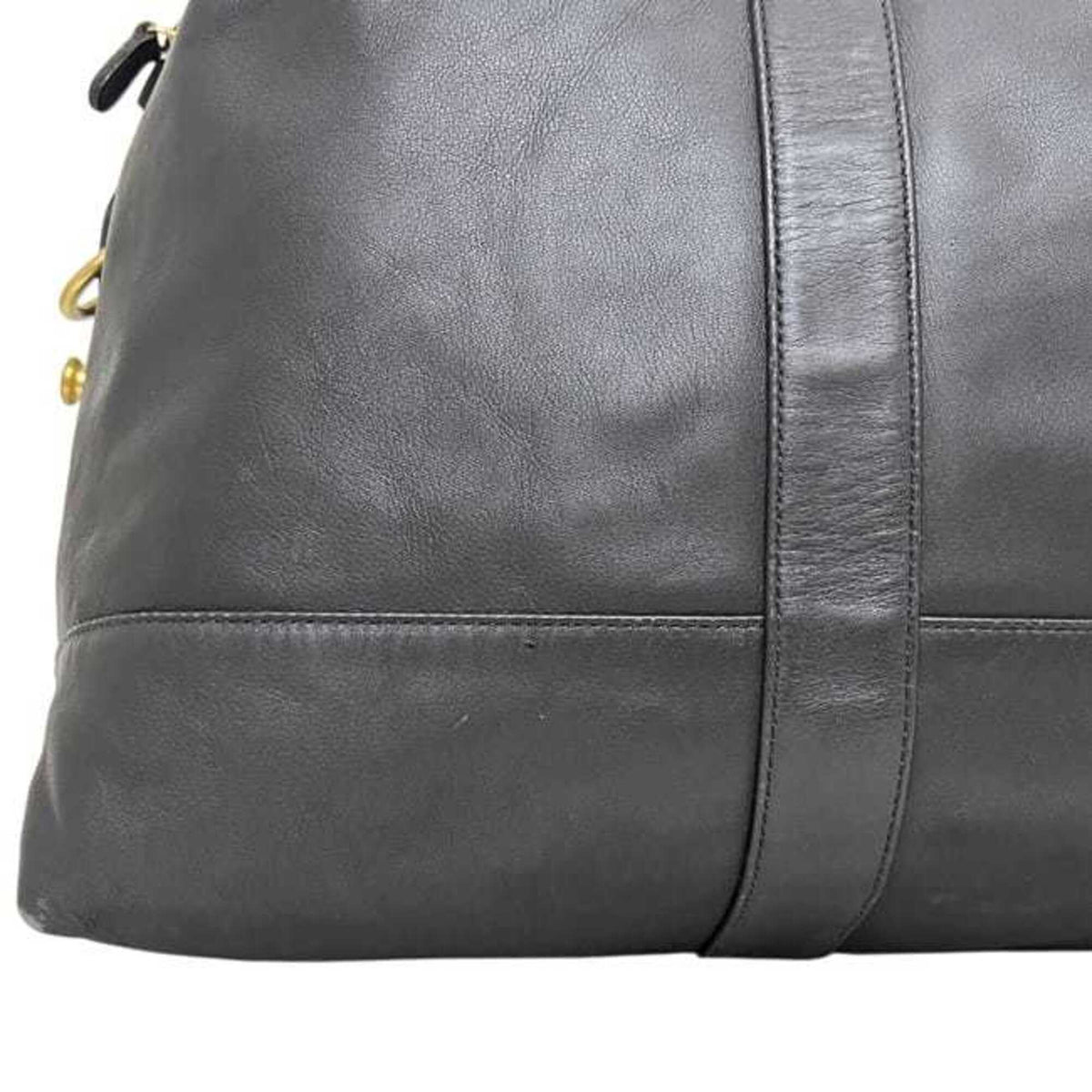 Coach Black Leather Boston Bag (Pre-Owned)