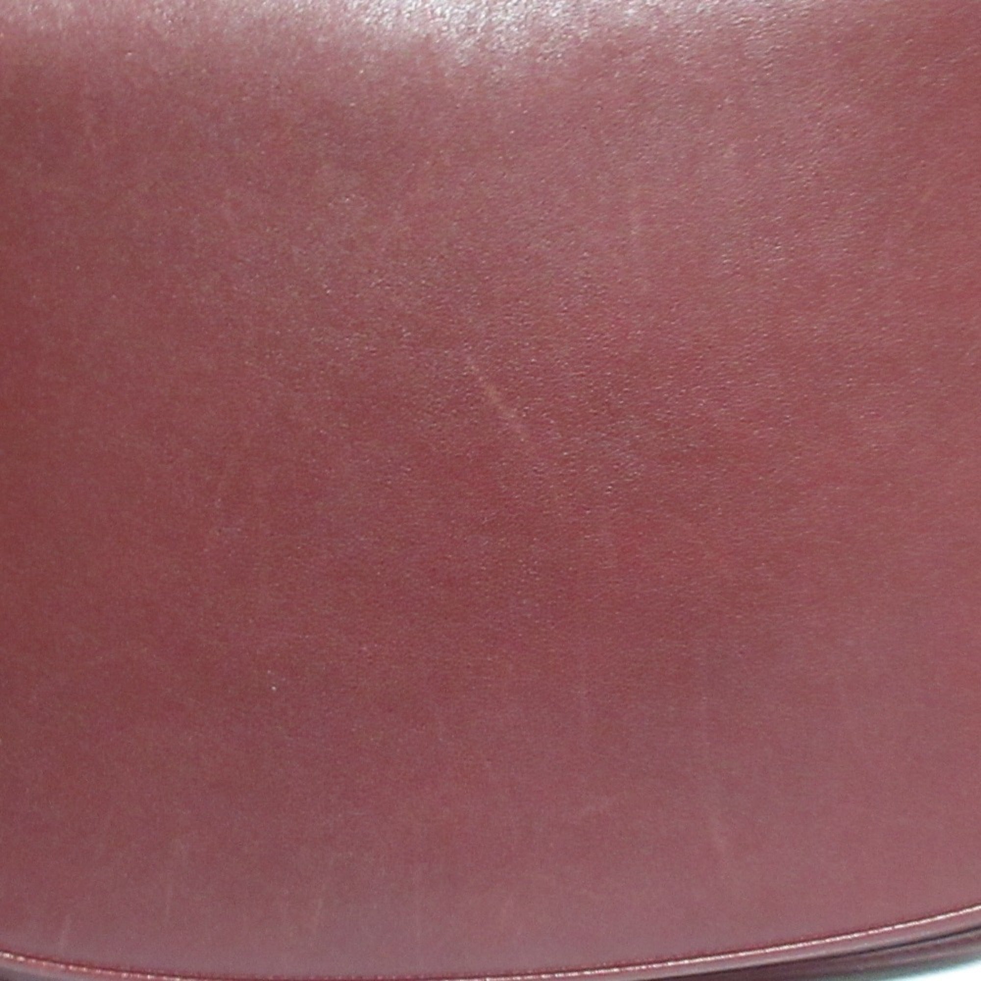 Cartier Bordeaux Leather Shoulder Bag (Pre-Owned)