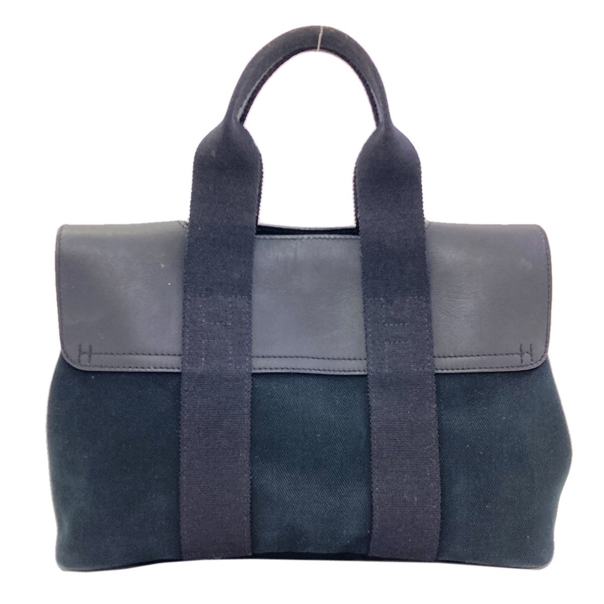 Hermes Black Canvas Handbag (Pre-Owned)