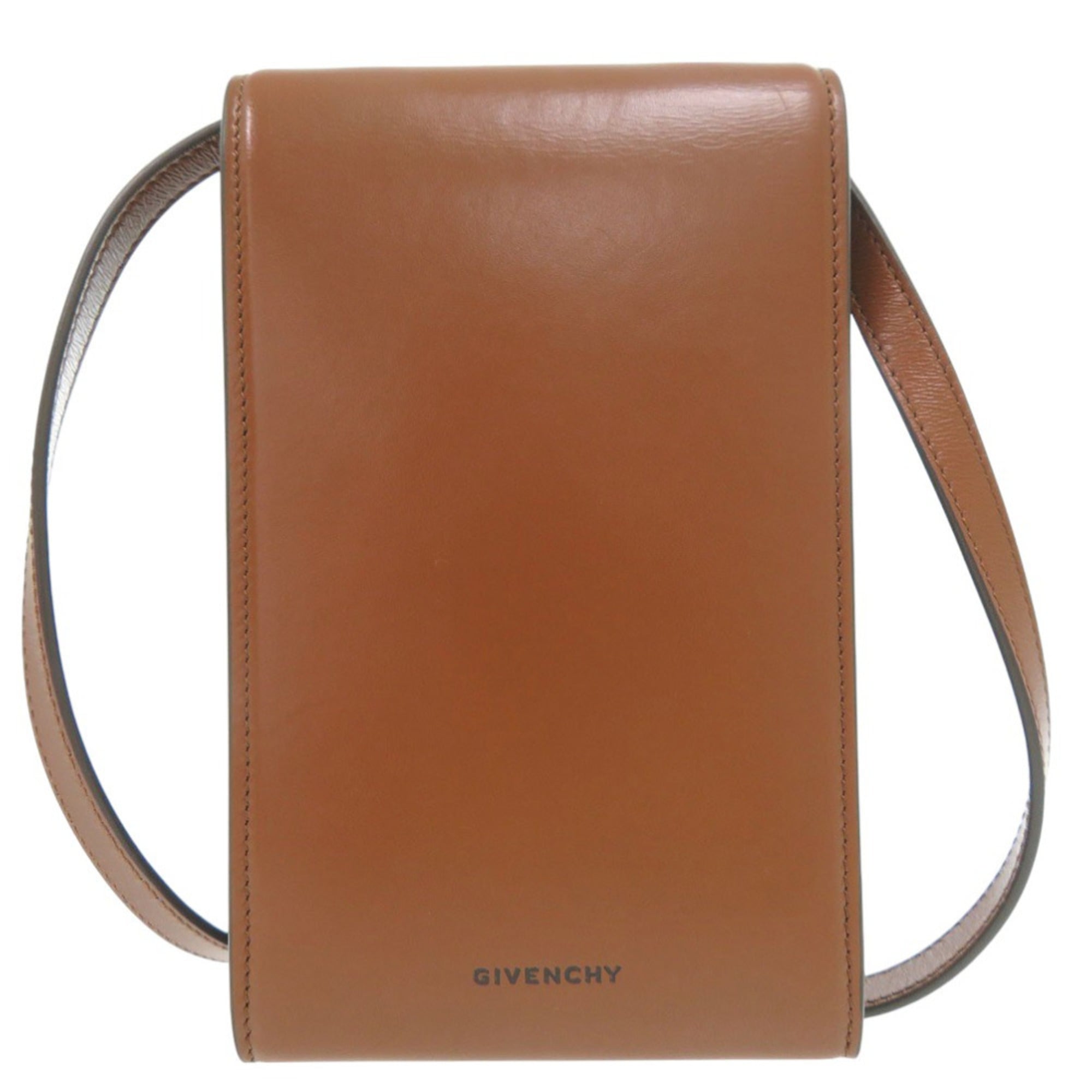 Givenchy Brown Leather Shoulder Bag (Pre-Owned)