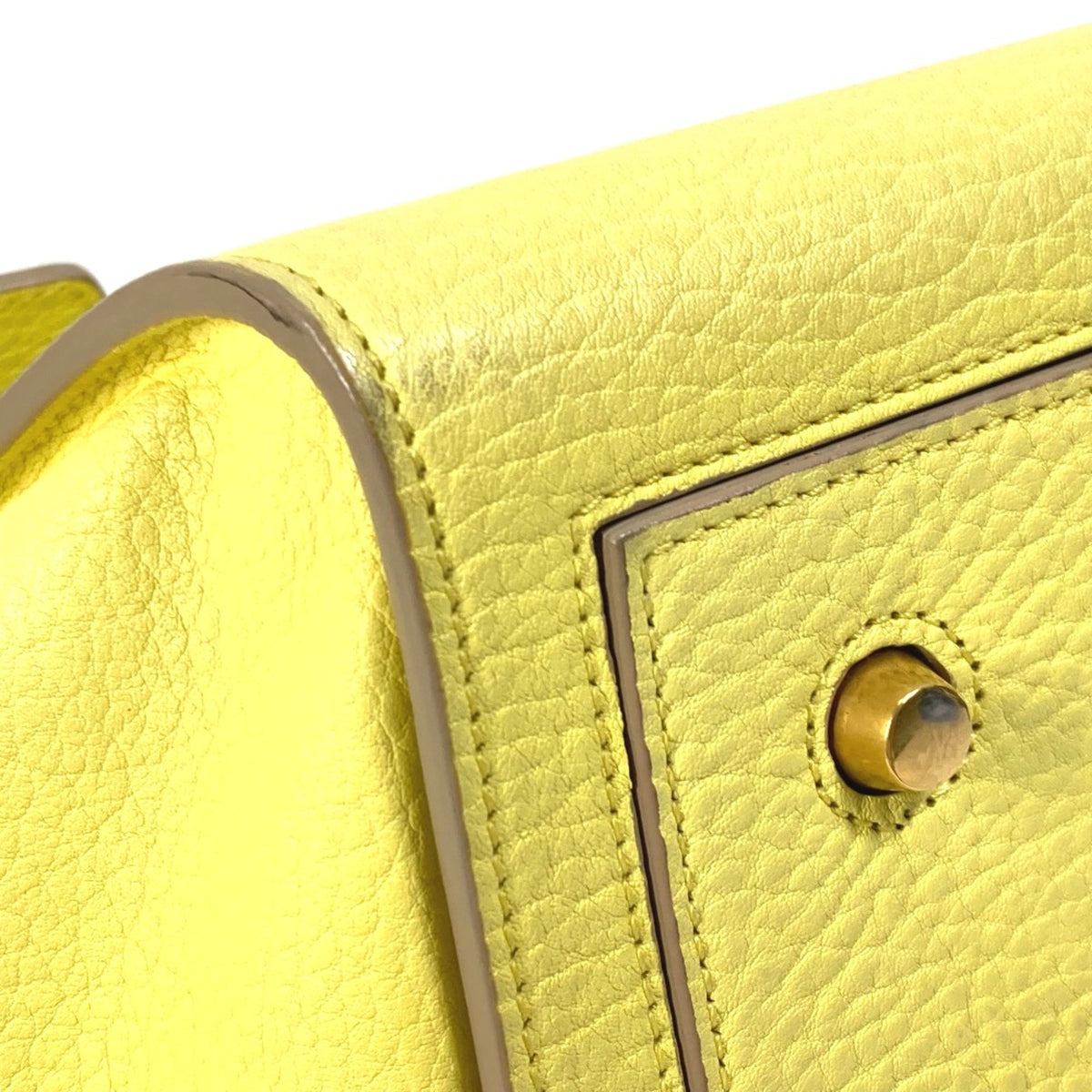 Celine Yellow Leather Handbag (Pre-Owned)