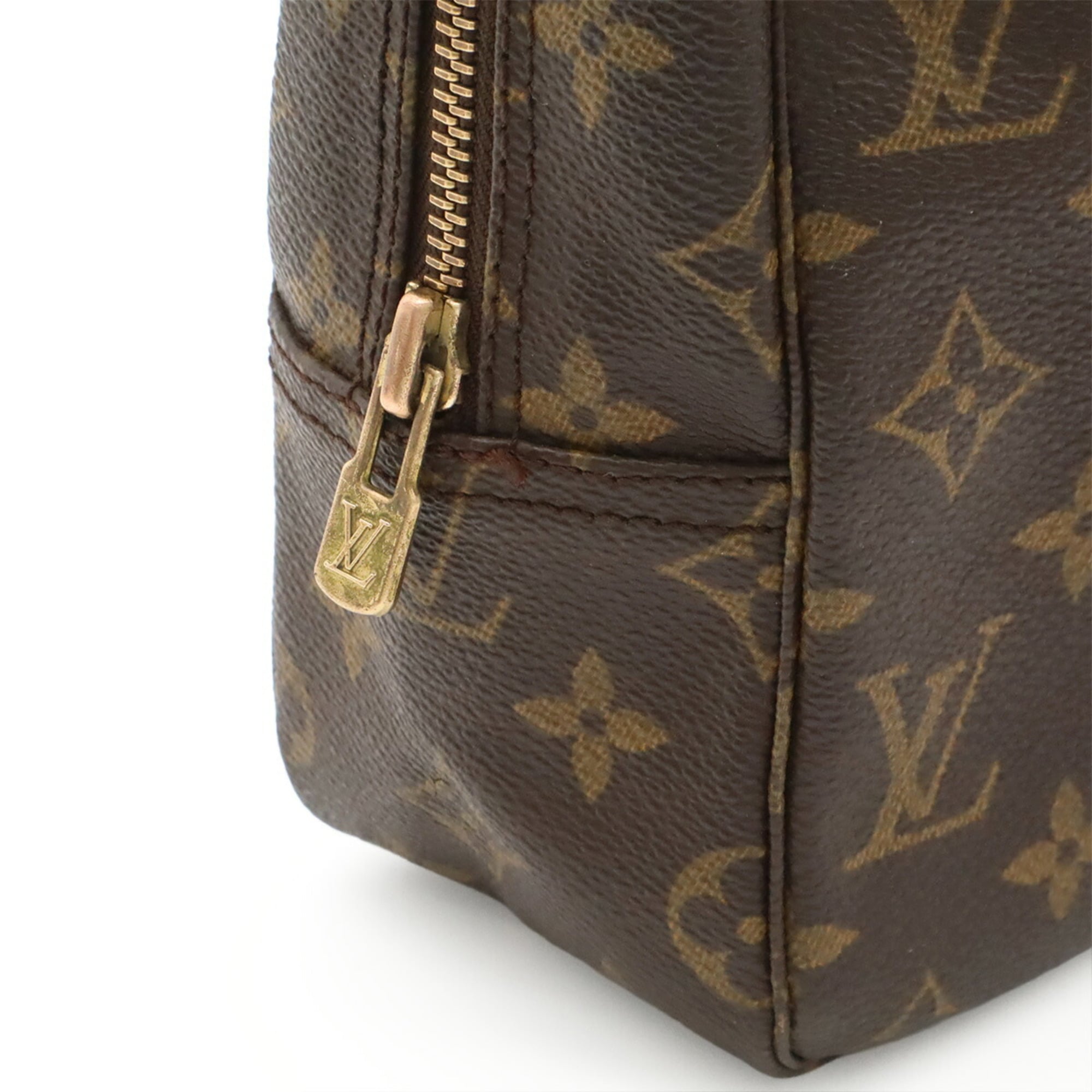 Louis Vuitton Brown Monogram Canvas Clutch Bag Pouch (Pre-Owned)