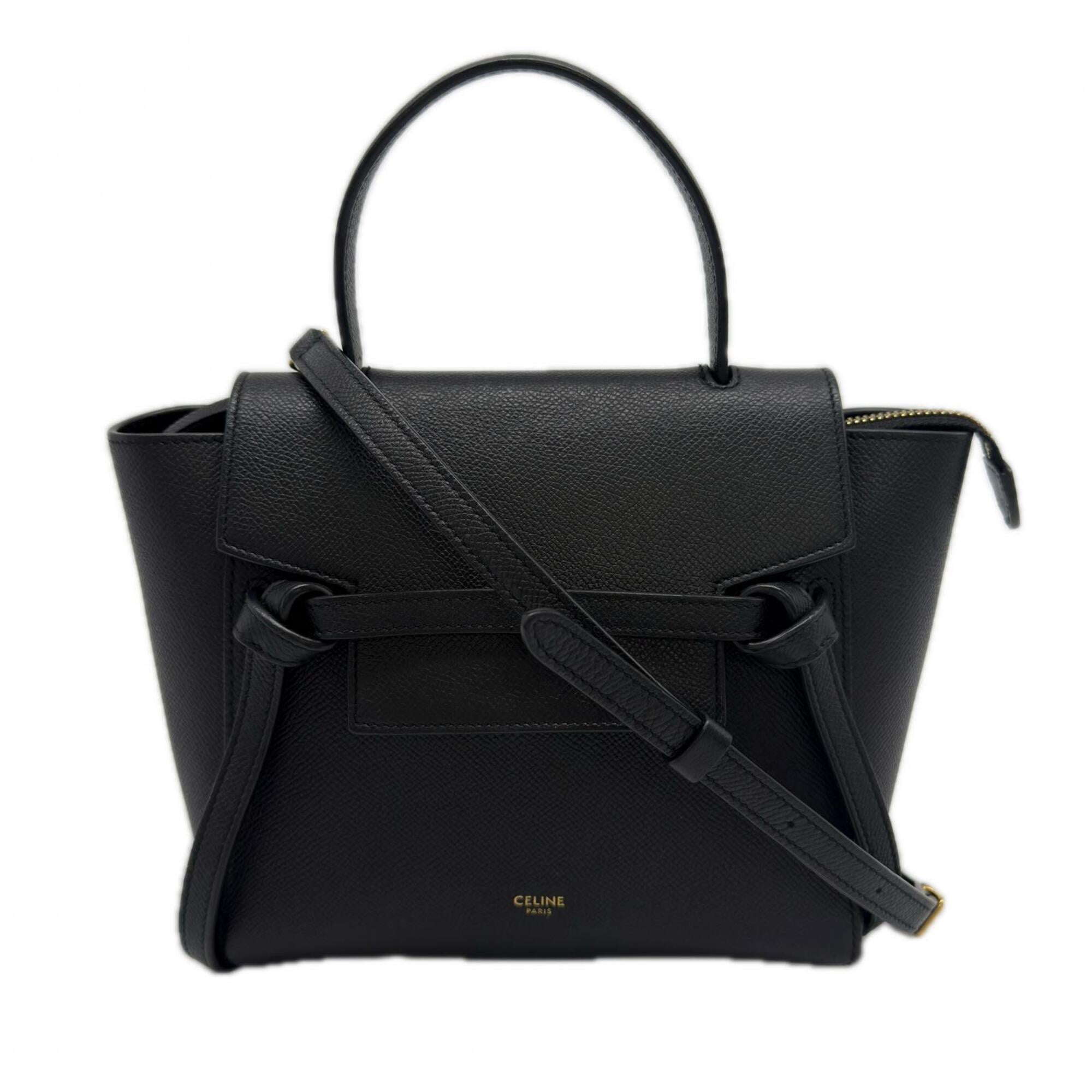 Celine Black Leather Handbag (Pre-Owned)