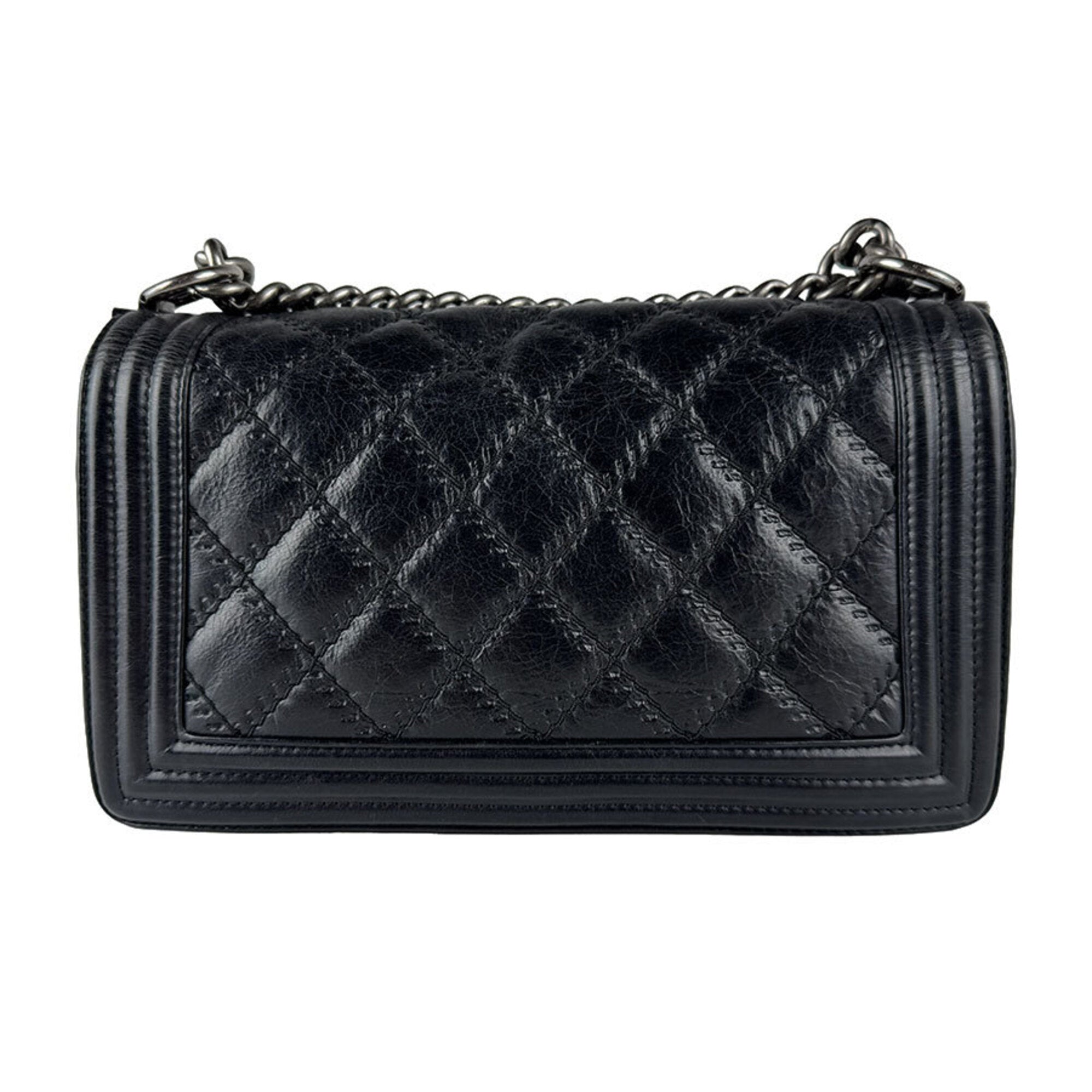 Chanel Black Leather Shoulder Bag (Pre-Owned)