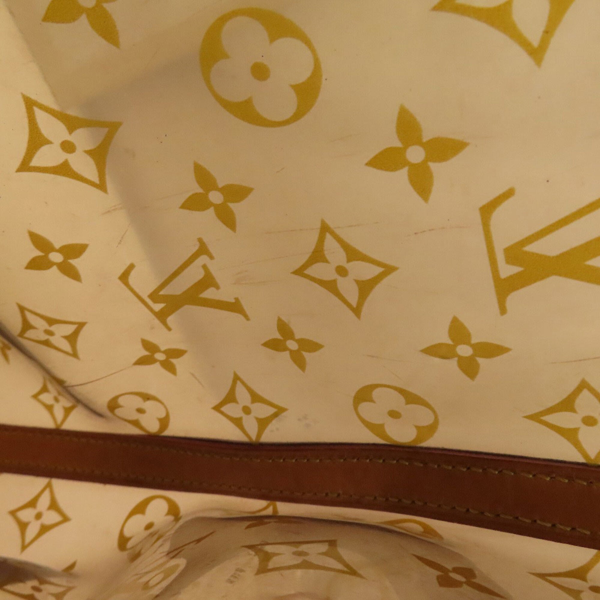 Louis Vuitton Brown Vinyl Tote Bag (Pre-Owned)