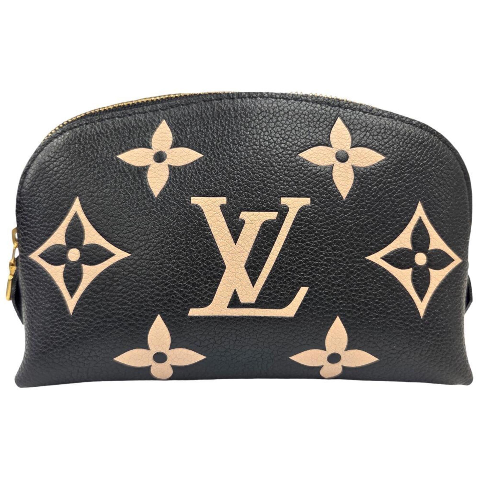 Louis Vuitton Beige Black Monogram Empreinte Pochette Pouch (Pre-Owned)