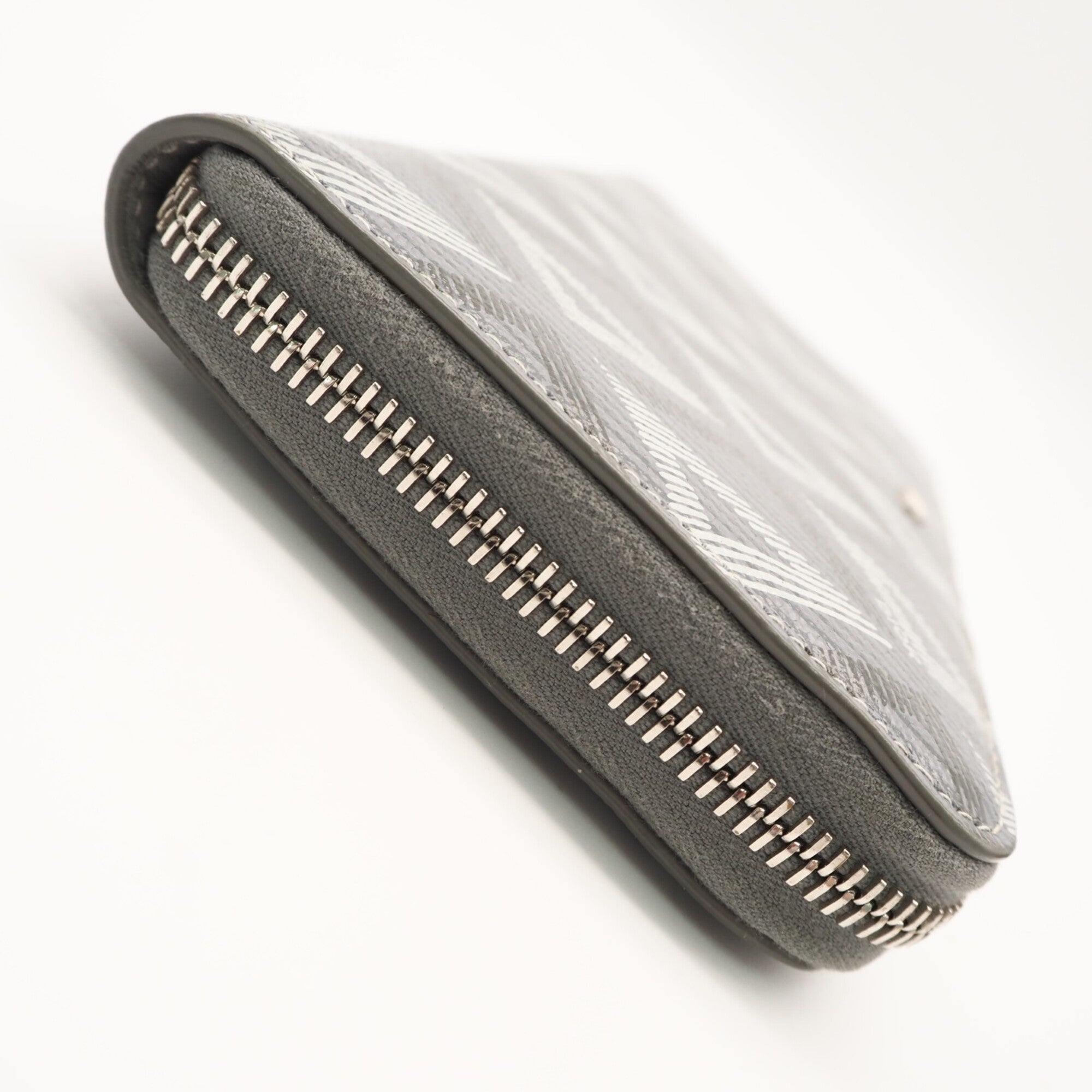 Christian Dior Gray Coated Canvas Leather Long Wallet (Bi-Fold) (Pre-Owned)